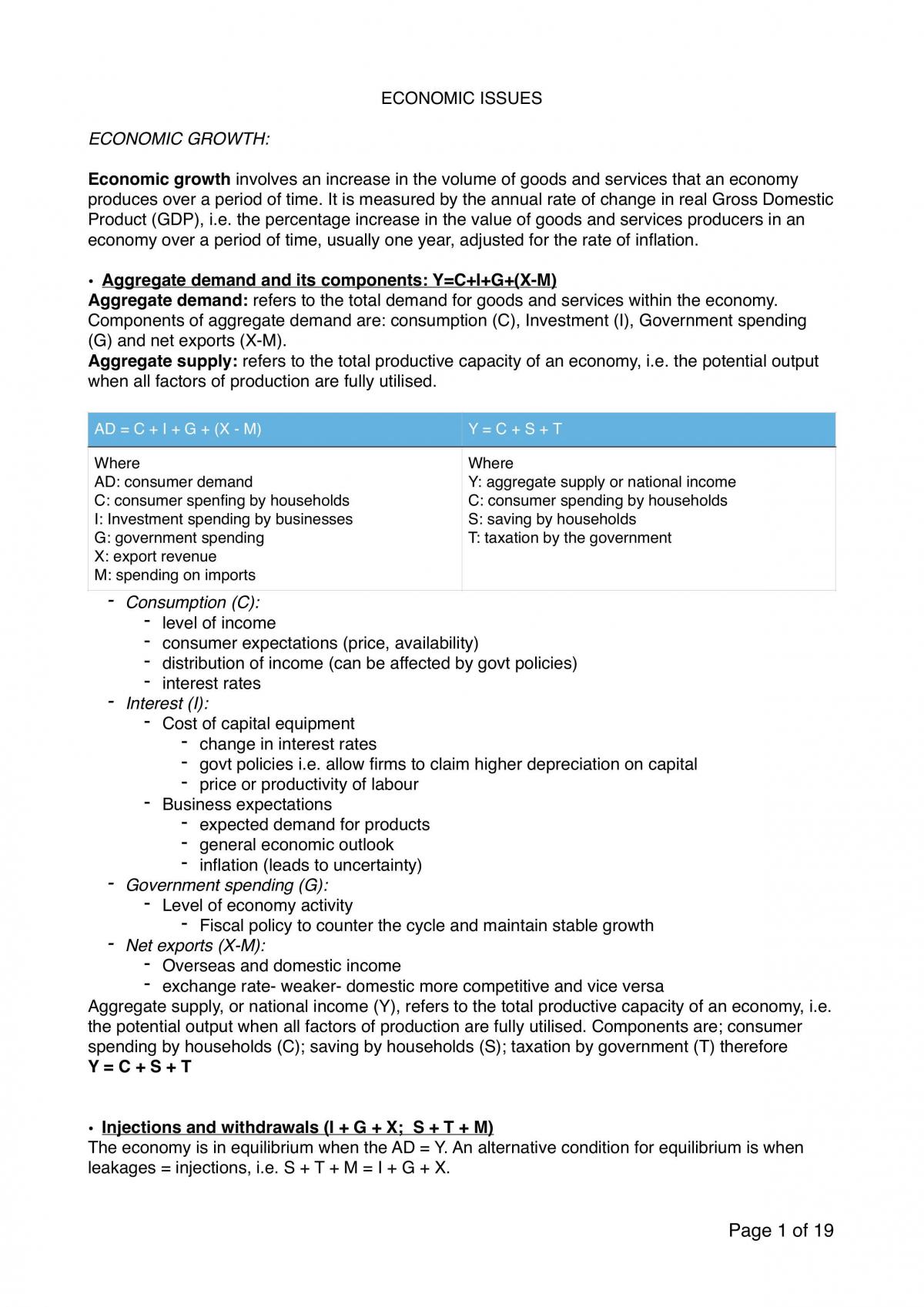 Topic 3- Economic Issues - Page 1