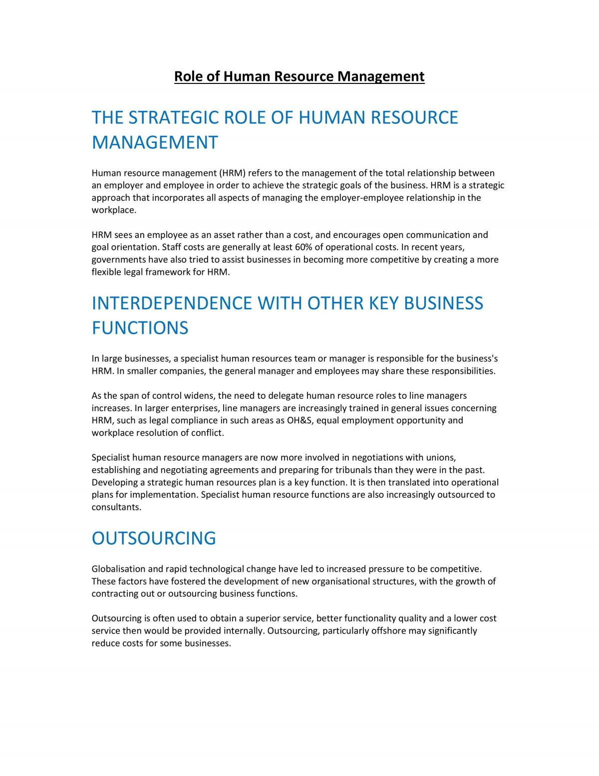 Human Resources Notes - Page 1