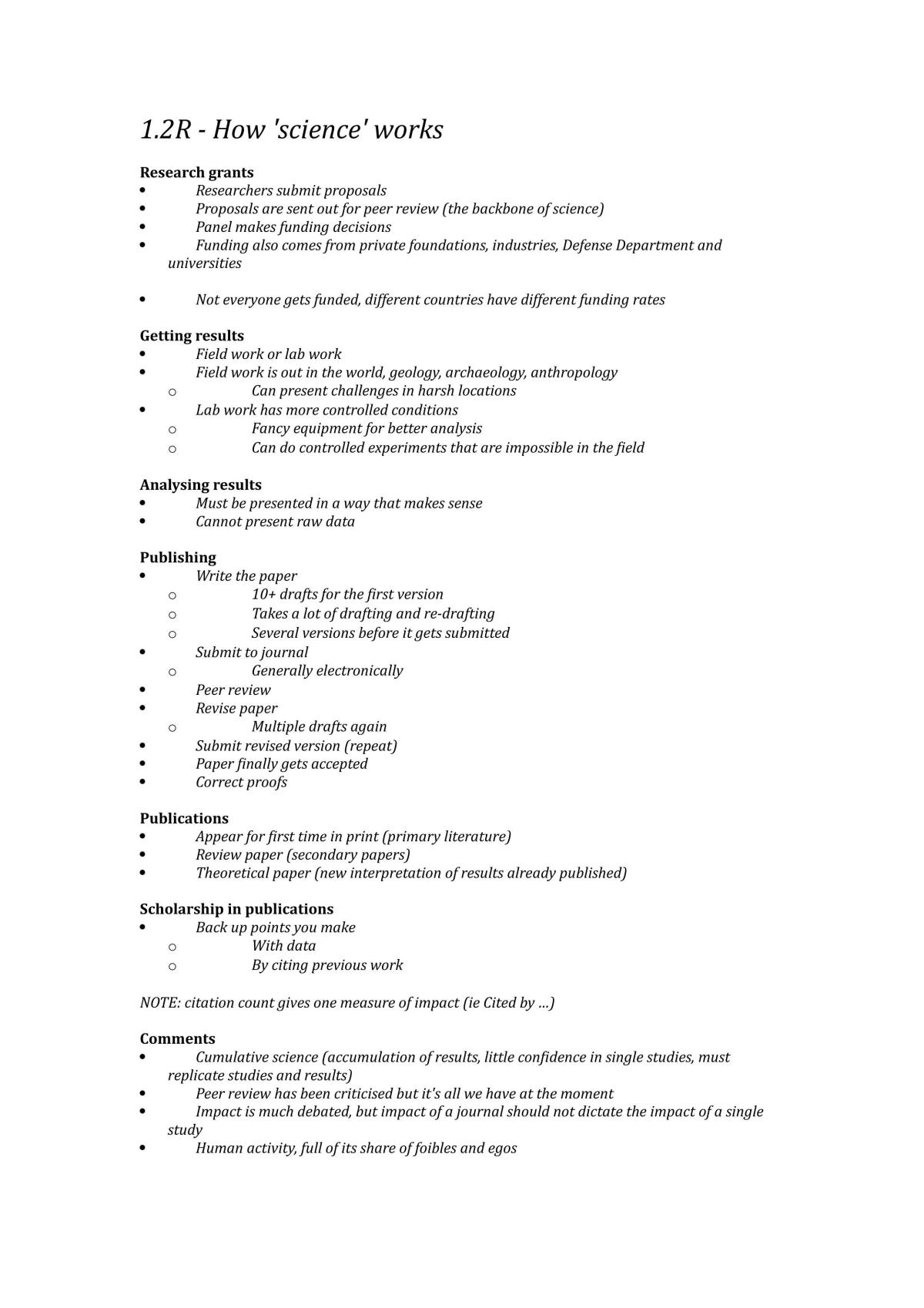 Biological Basis of Behaviour Study Guide - Page 1