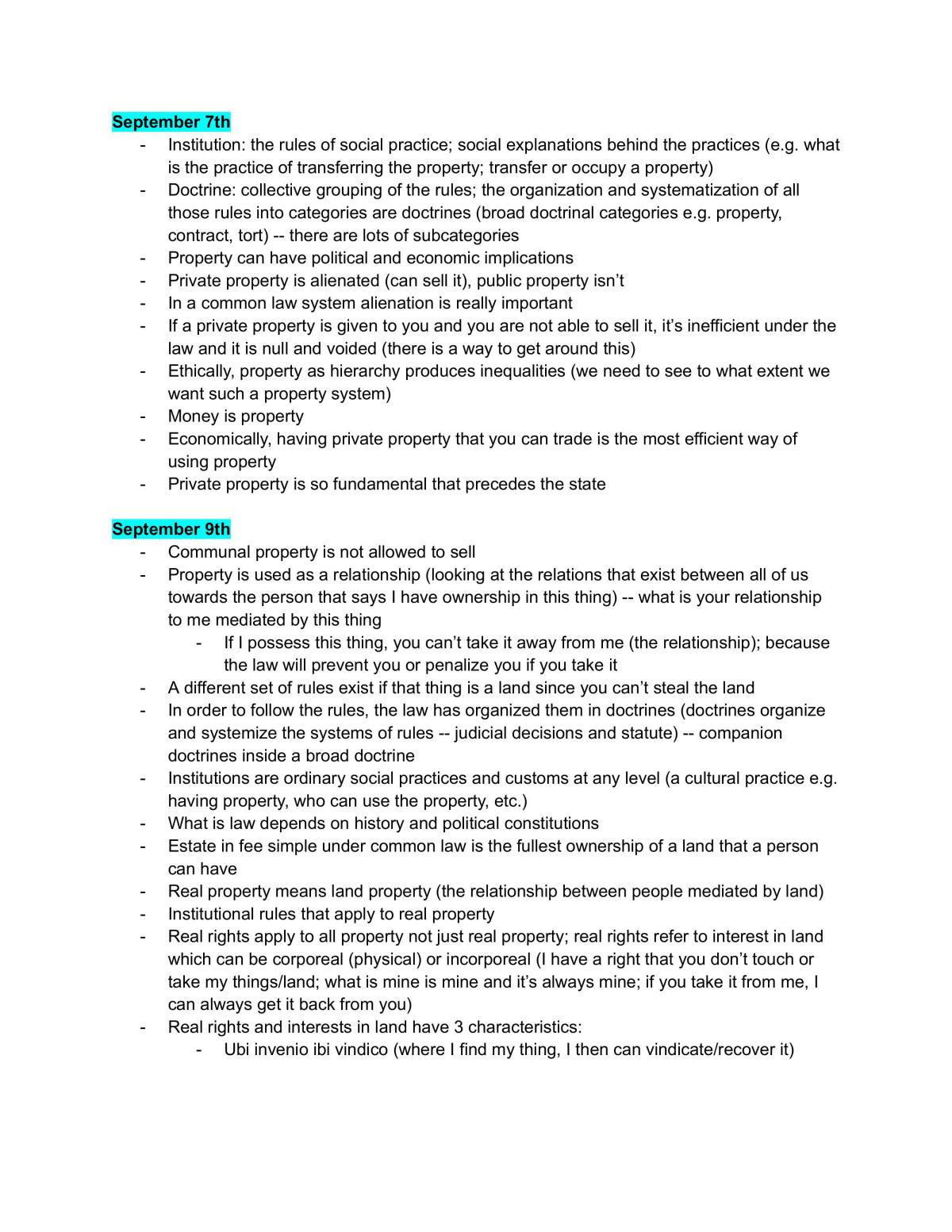Property Law - Page 1