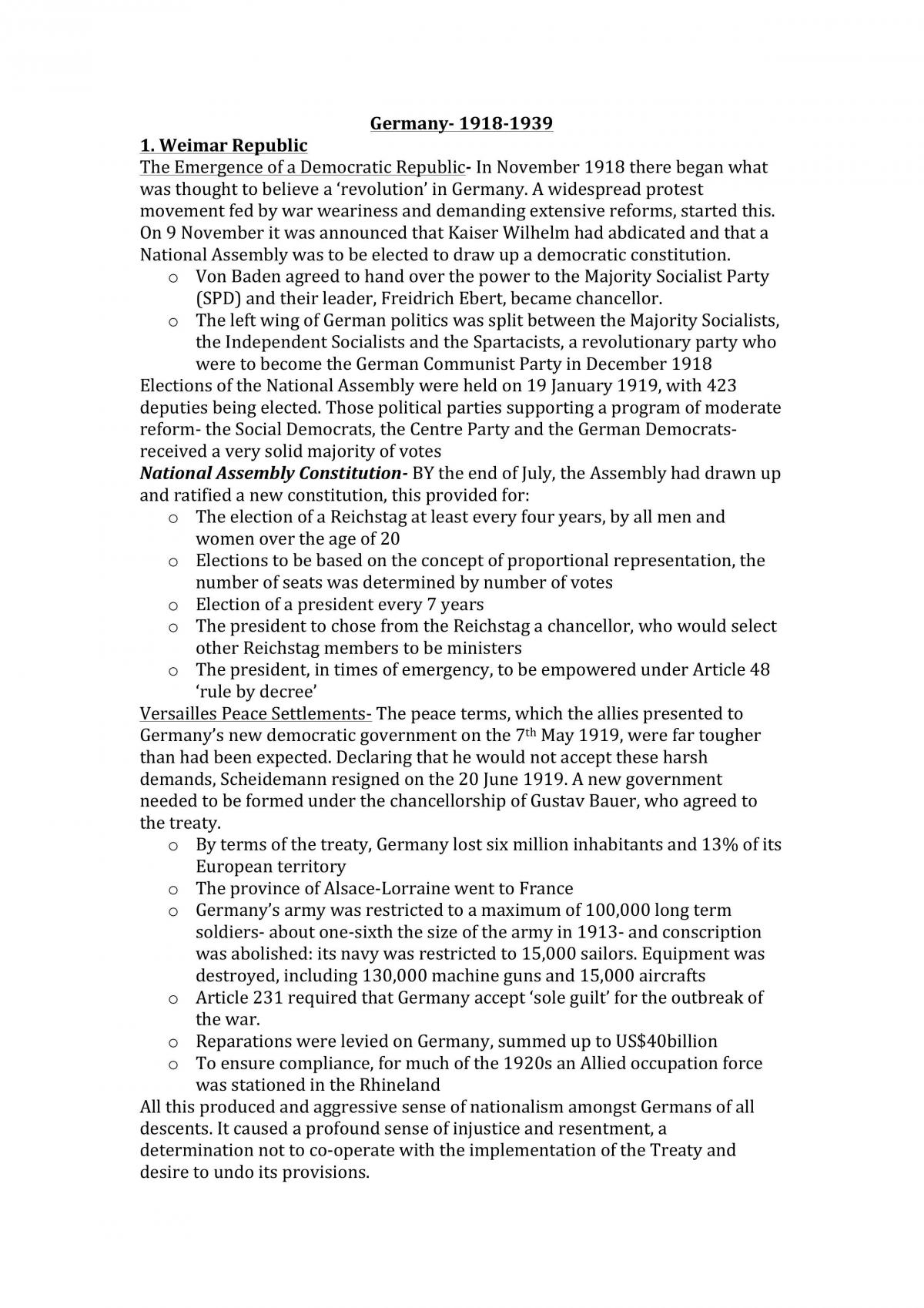 Germany Notes - Page 1