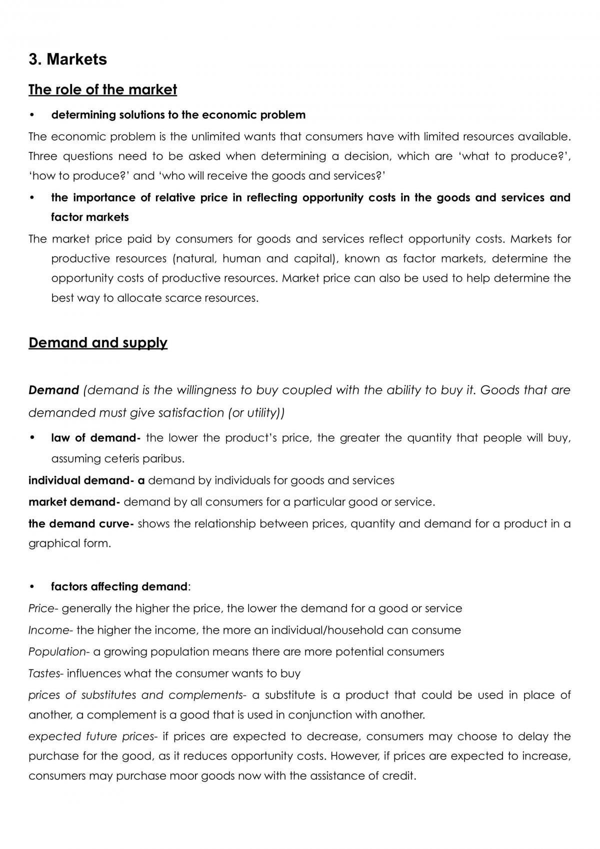 Markets Topic 3 - Page 1