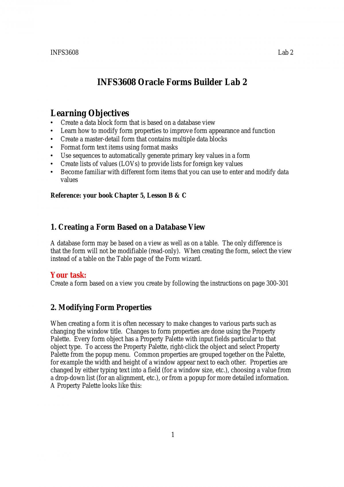 Infs3608 Lab 2 - Page 1