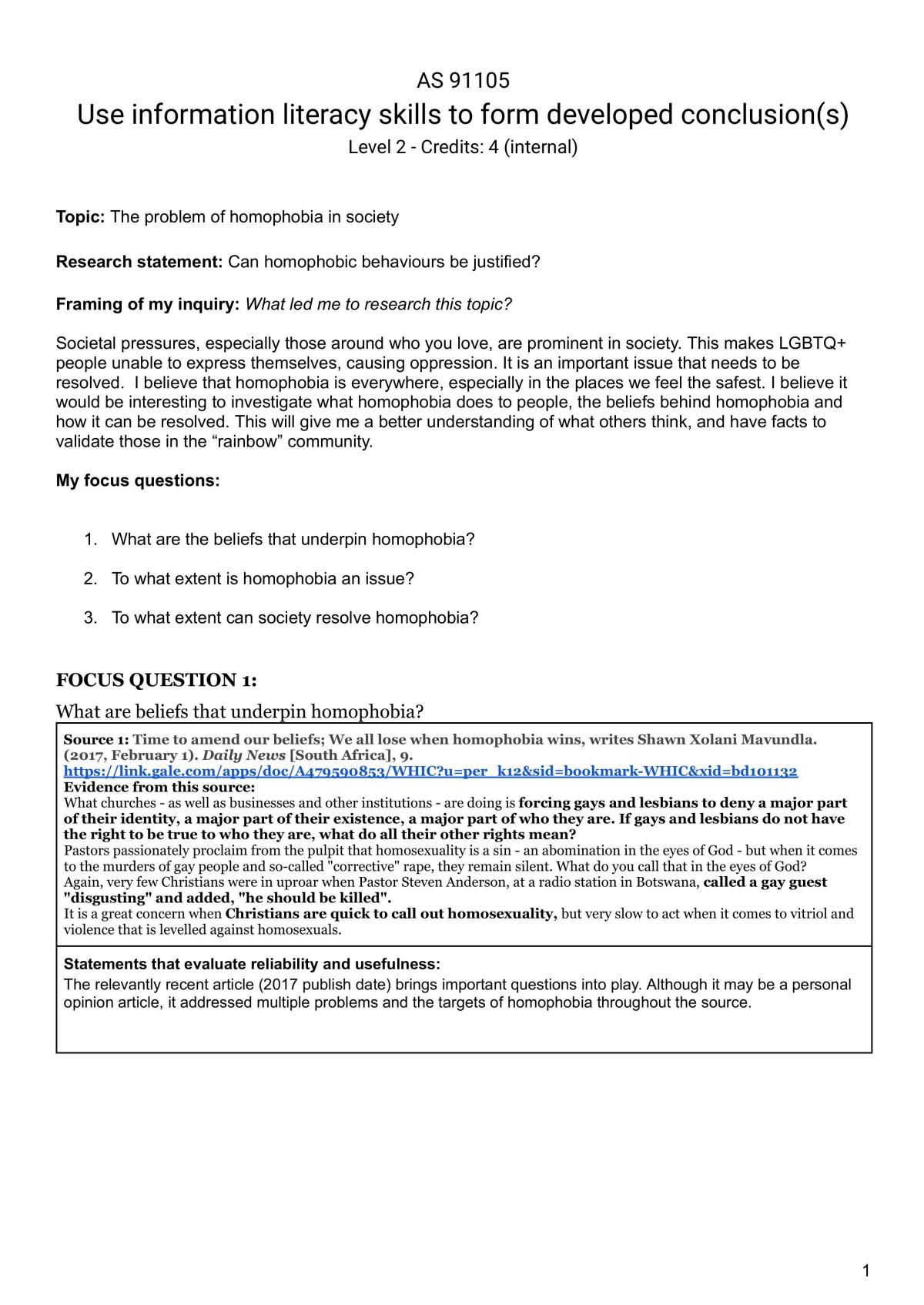 AS 91105 - Page 1