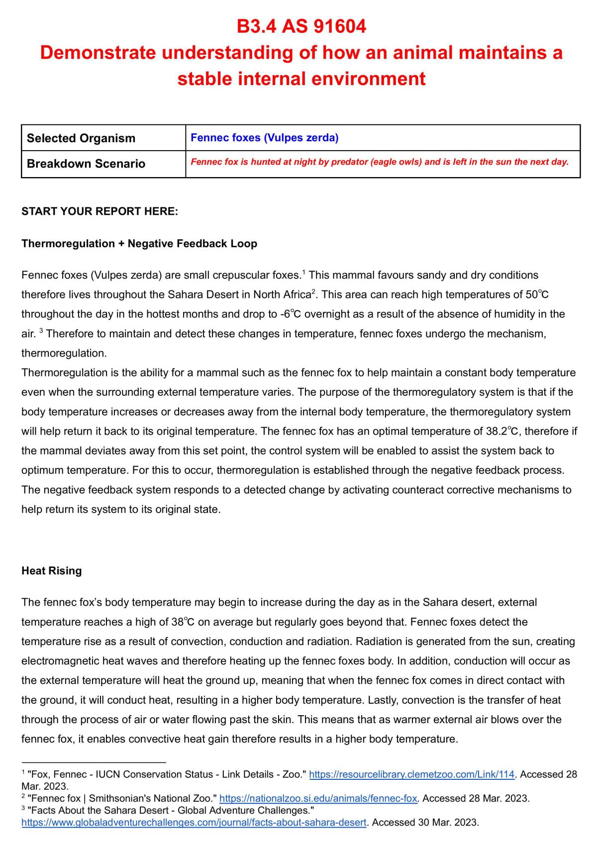 Thermoregulation - Page 1