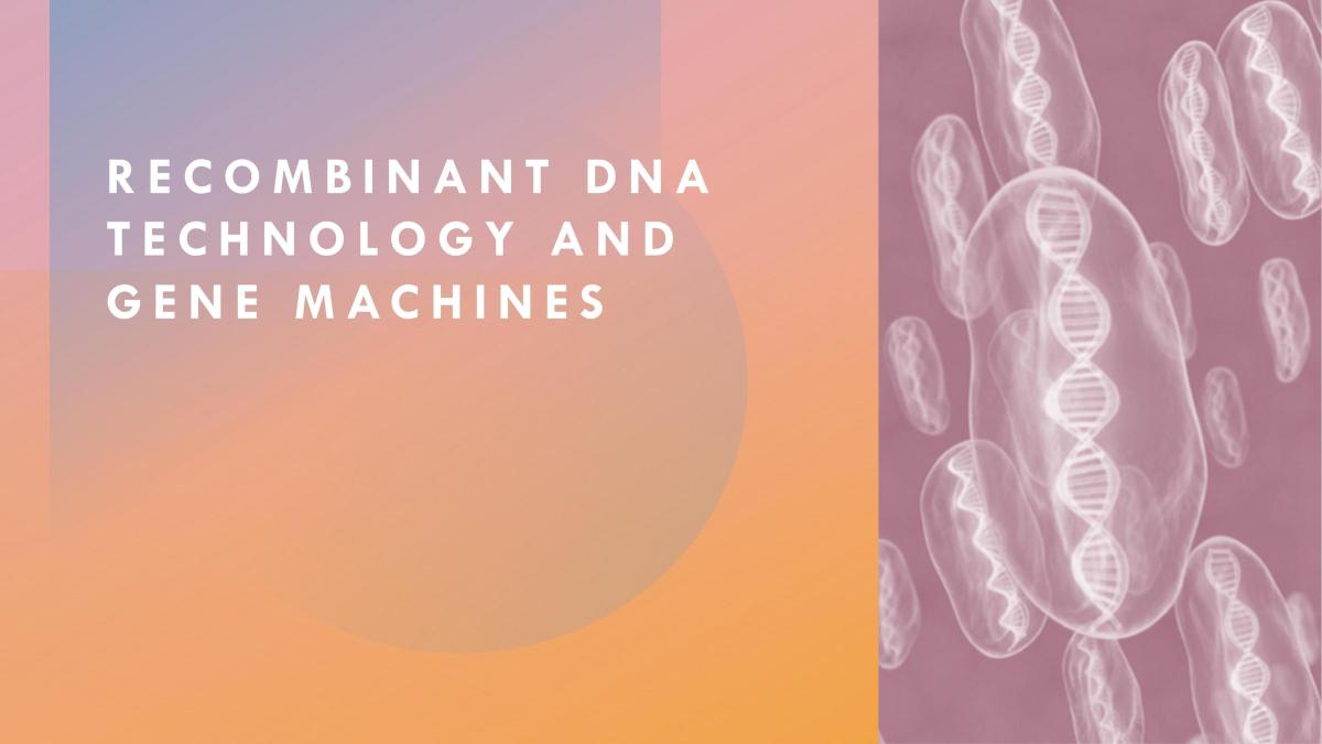 Topic 8: Recombinant DNA and Gene Technologies - Page 1