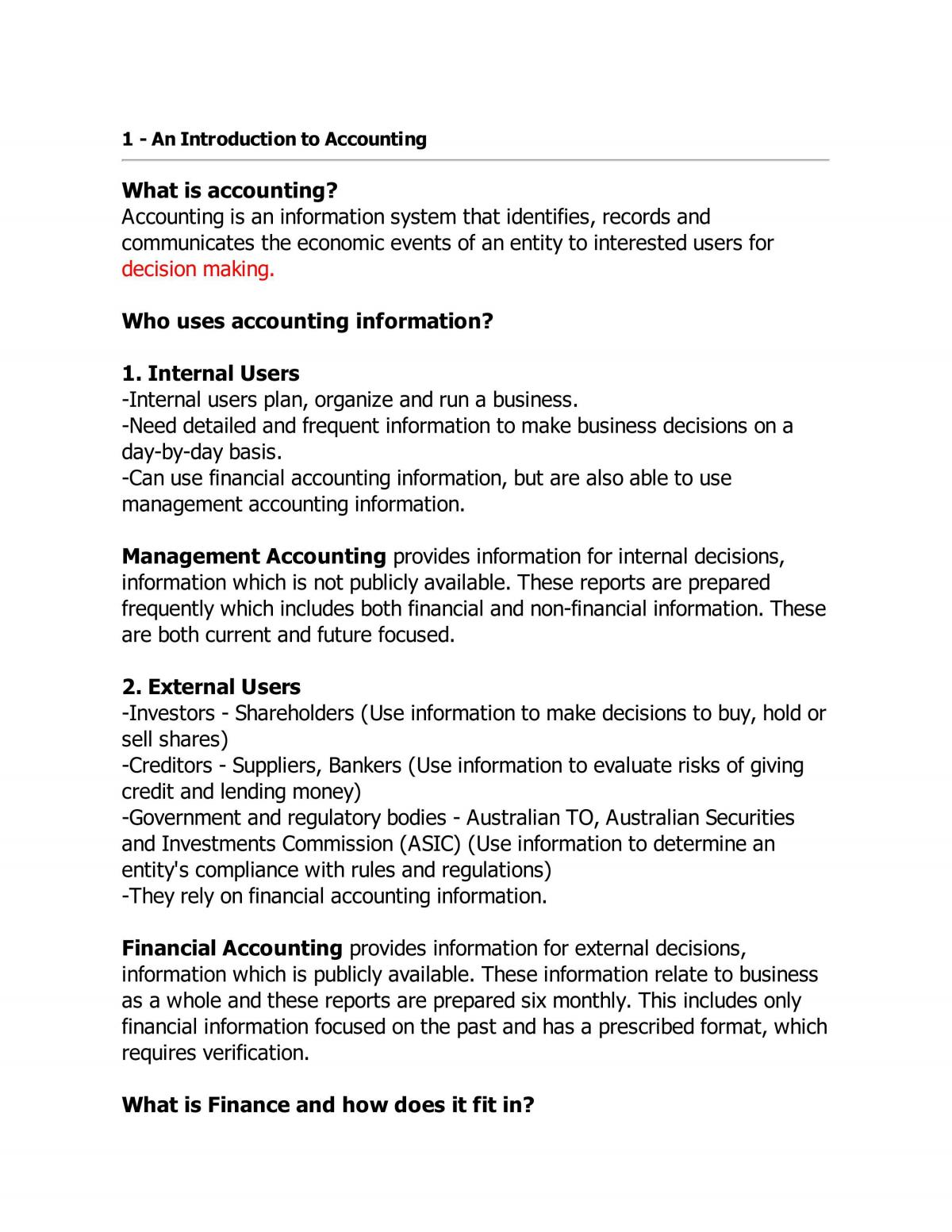 ACF1000 - Notes Summary - Page 1