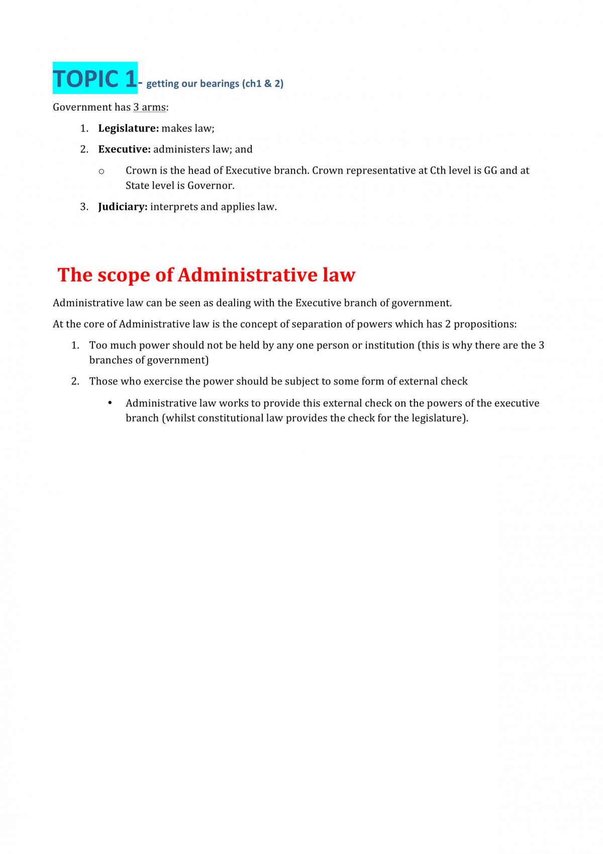admin law assignment
