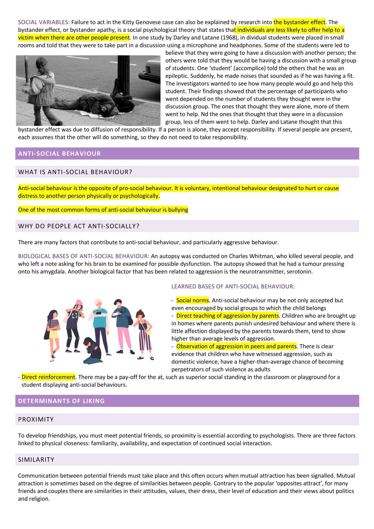 Psychology Unit One Study Notes - Page 5