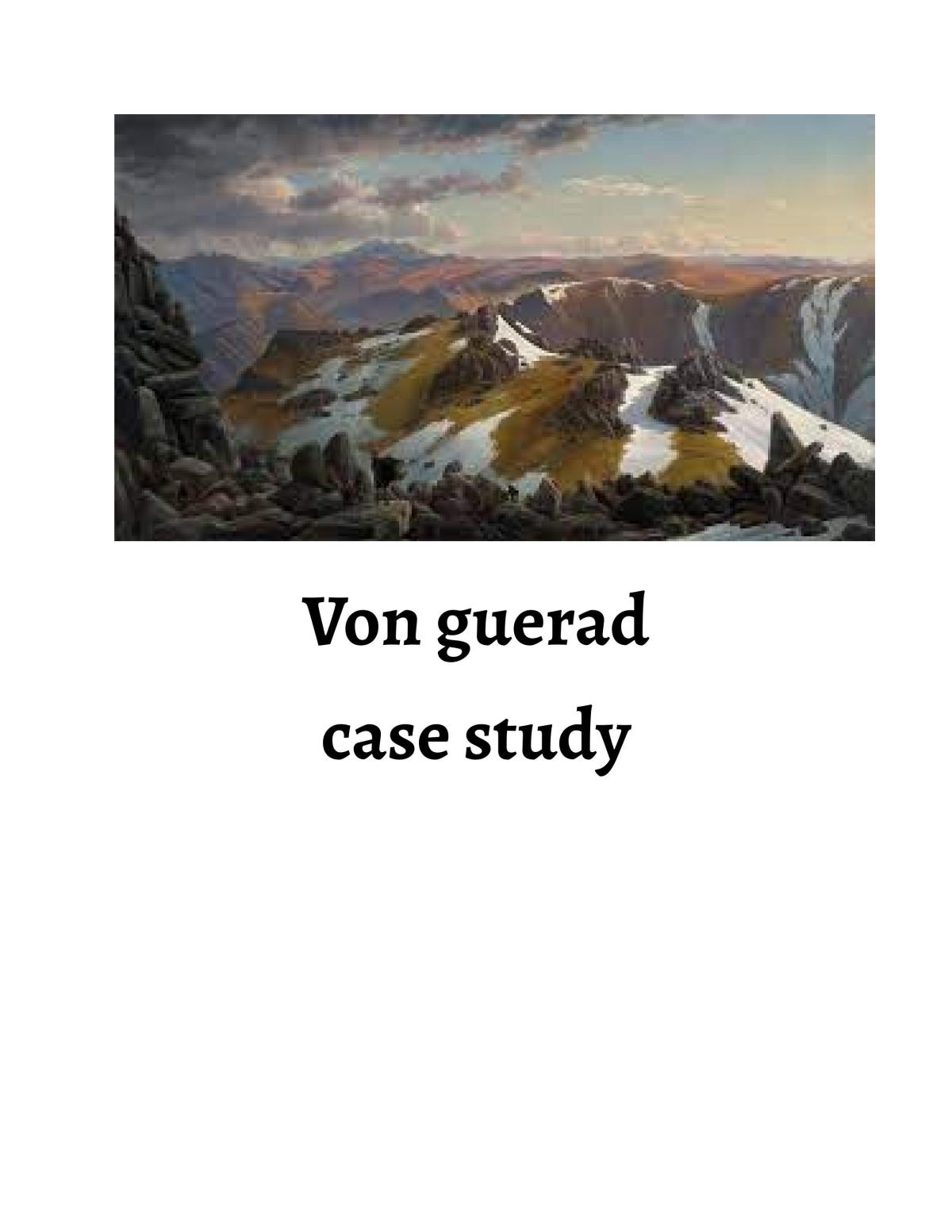 Von Guerad Case Study - Page 1