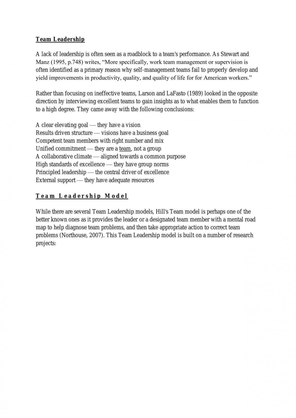Organisational Behaviour - Page 1