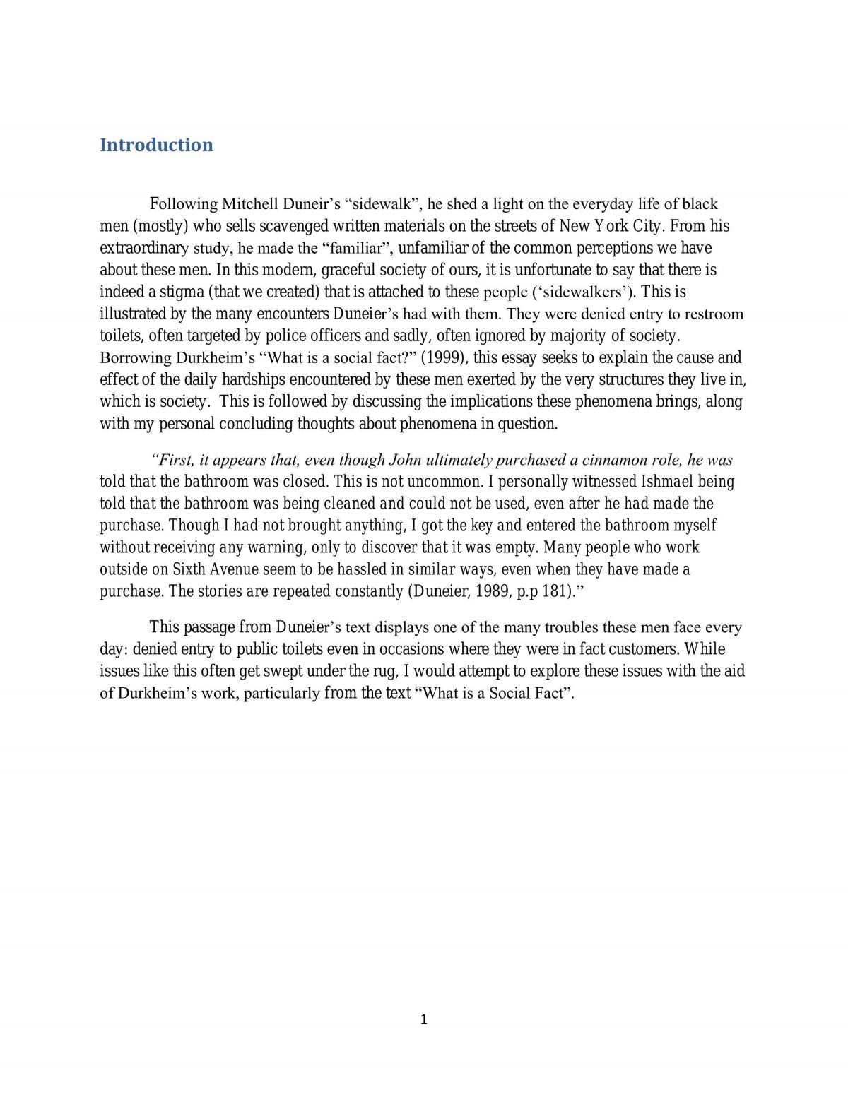 FInal Essay for the Course - Page 1
