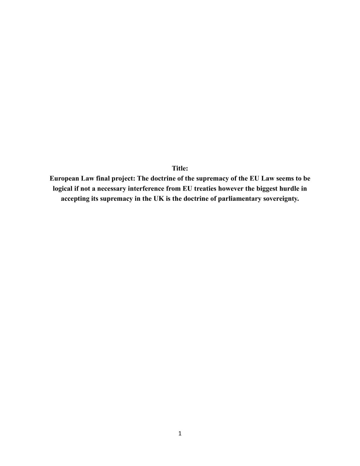 EU final project - Page 1
