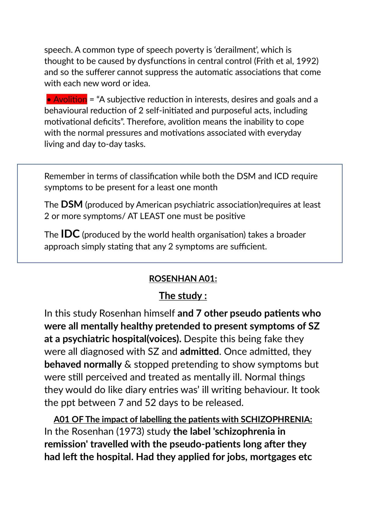 Classification & Diagnosis of schizophrenia - Page 2