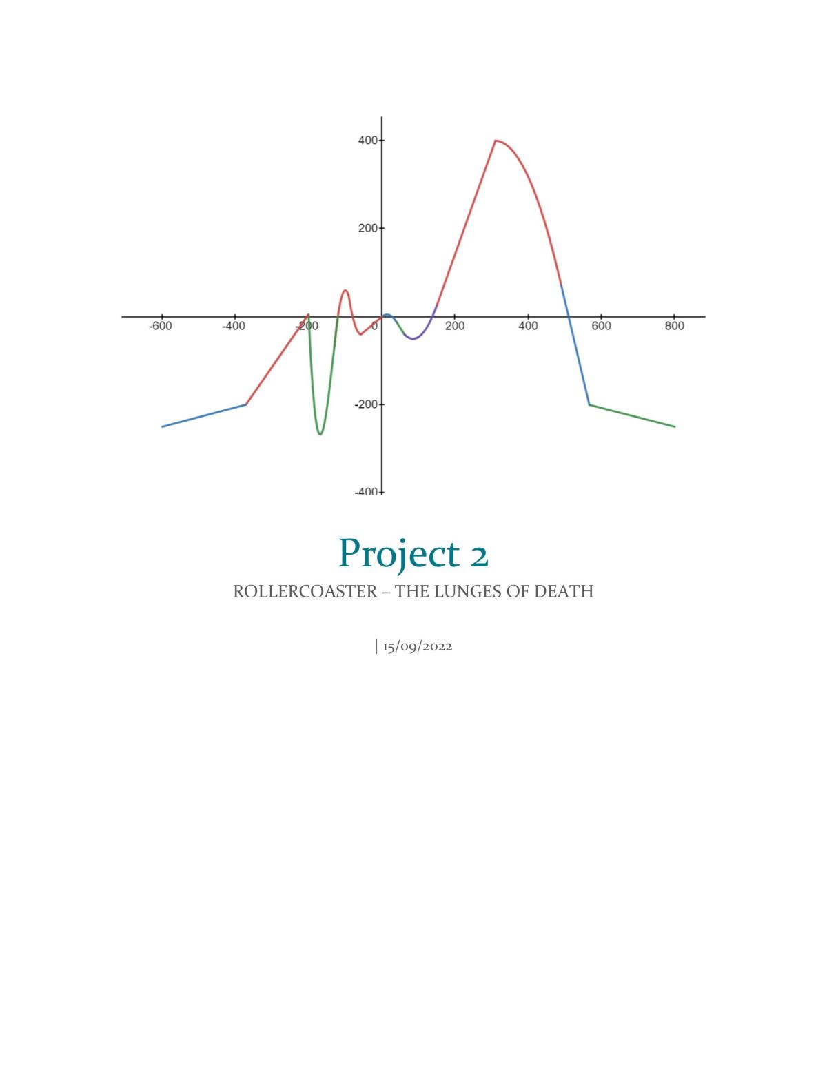 Project 2 - Rollercoaster - Page 1