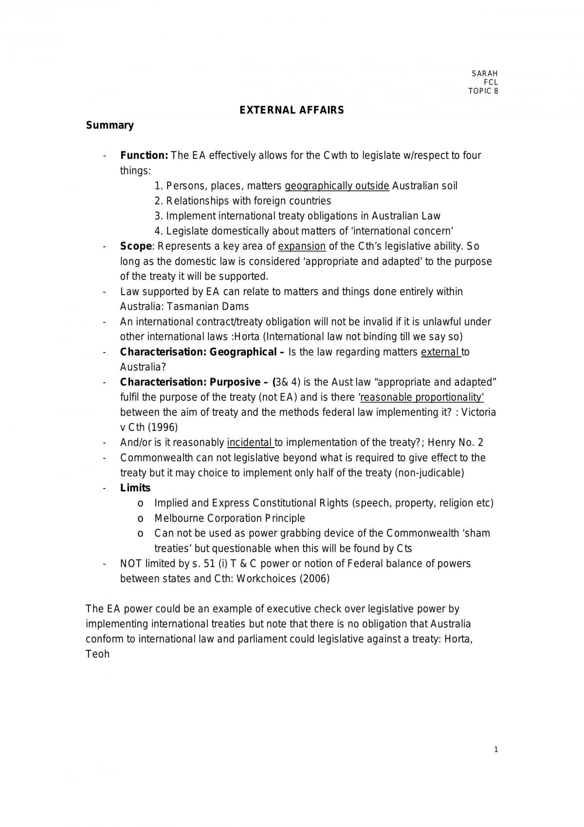 Executive Power Notes - Page 1