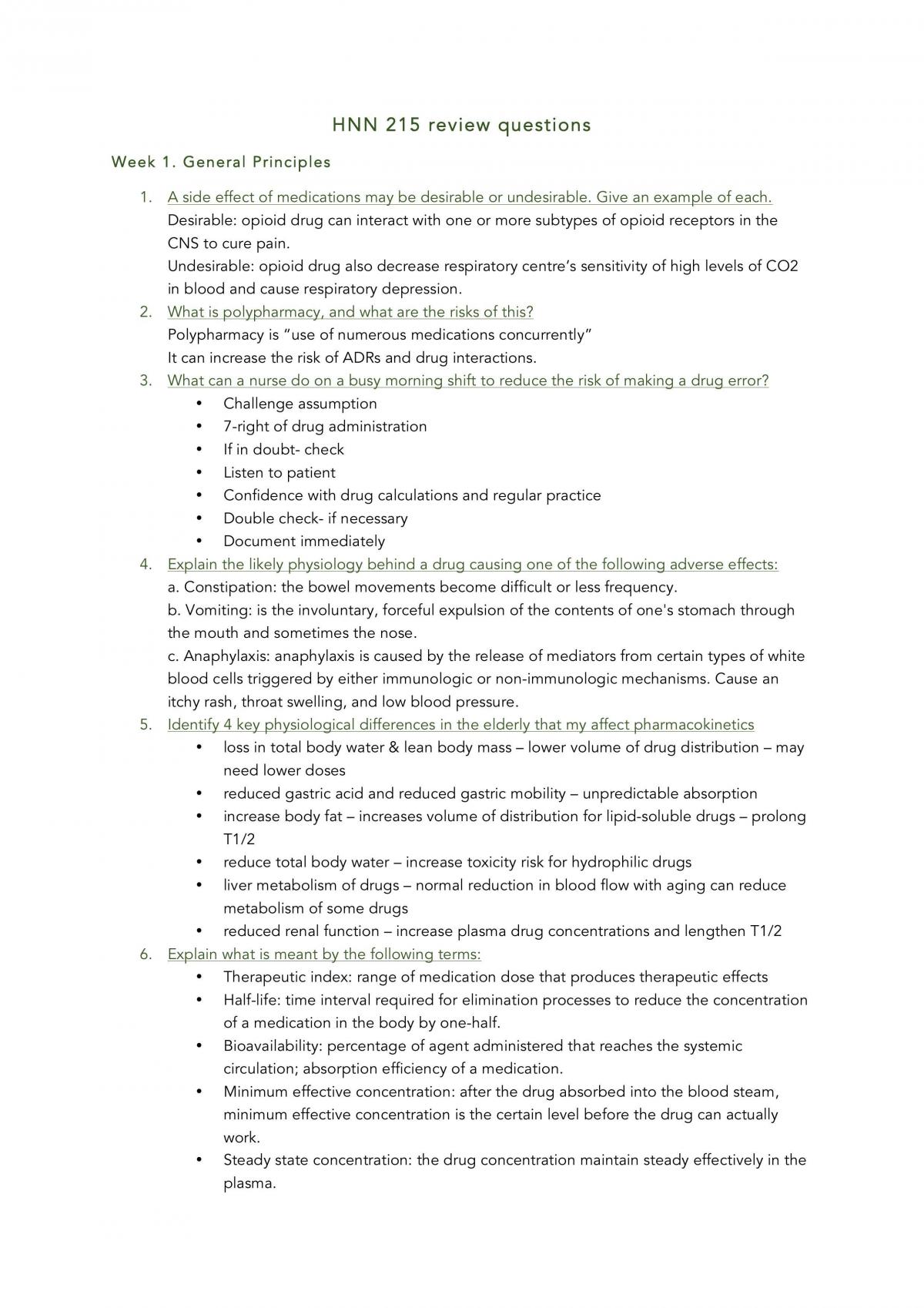 Safety Using Medication  - Page 1