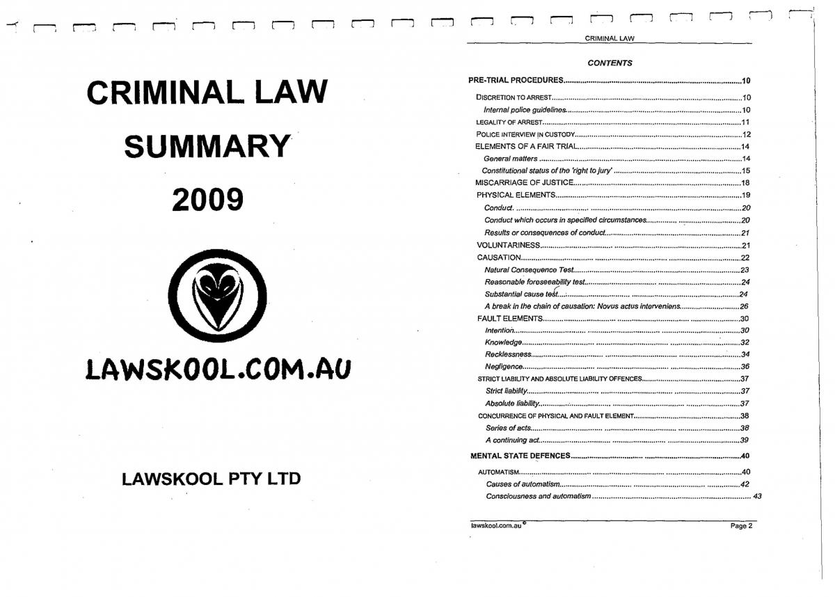 Criminal Law Notes - Page 1