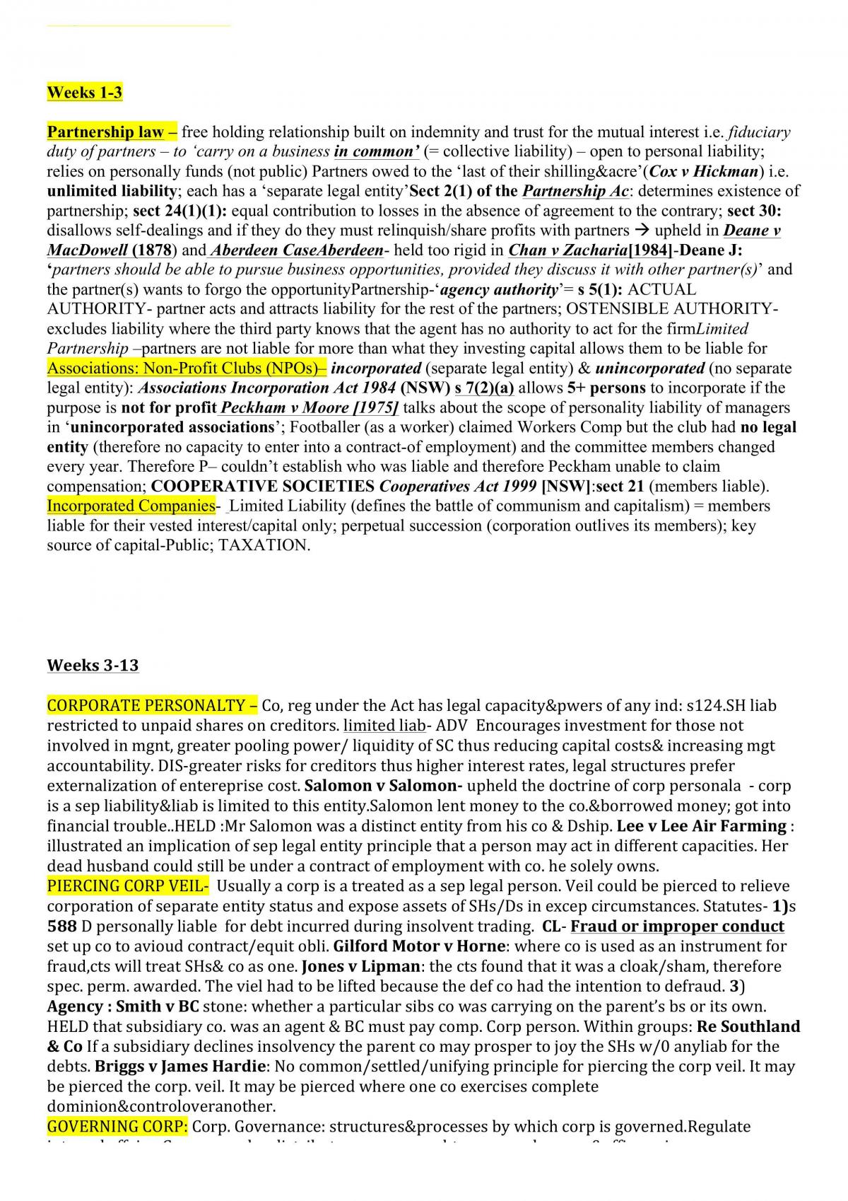 Cheat Sheet - Page 1
