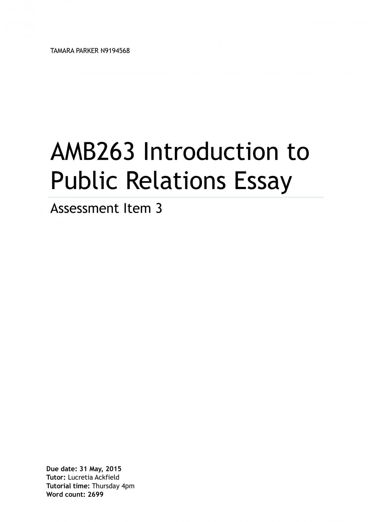 Introduction to PR  - Page 1