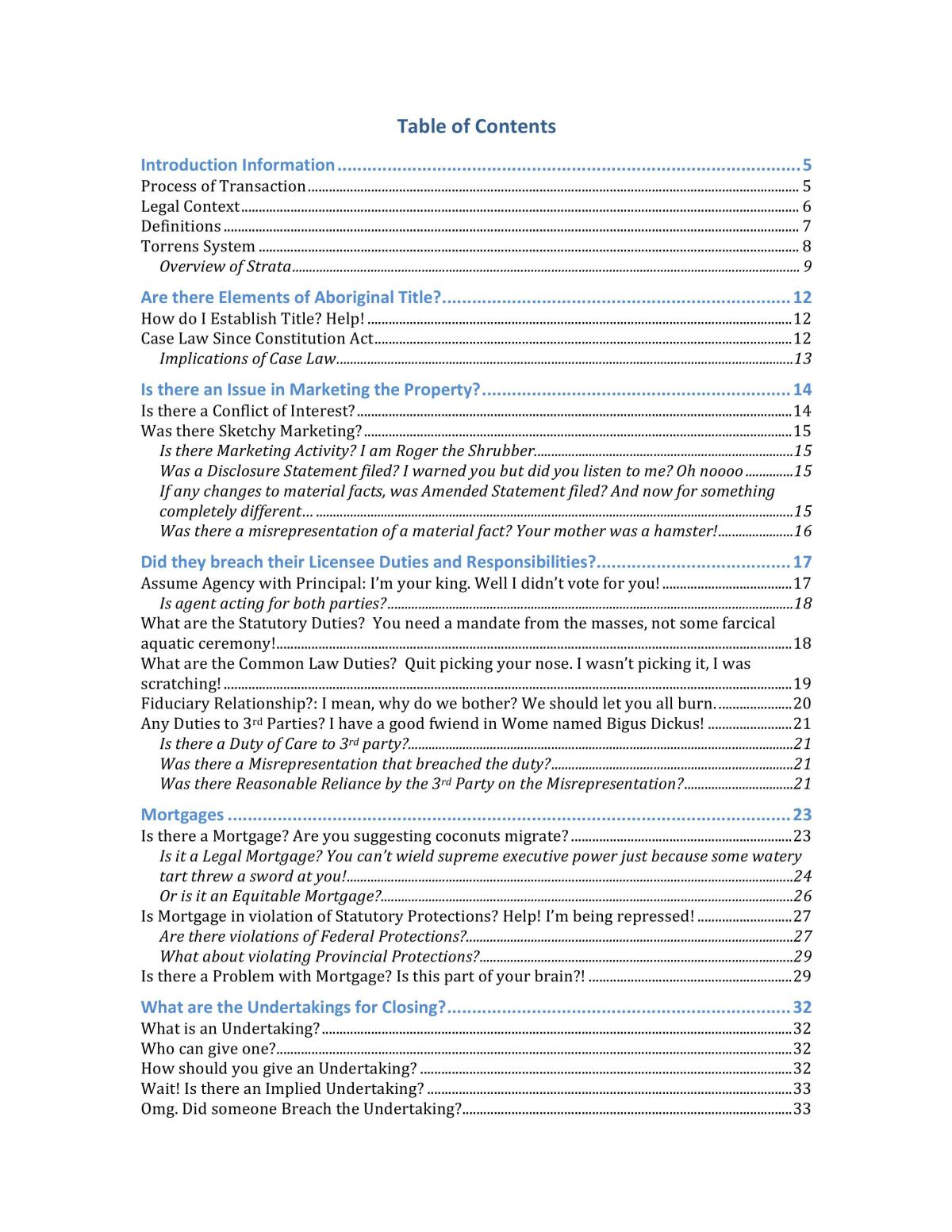 Real Estate Transactions Guide - Page 1