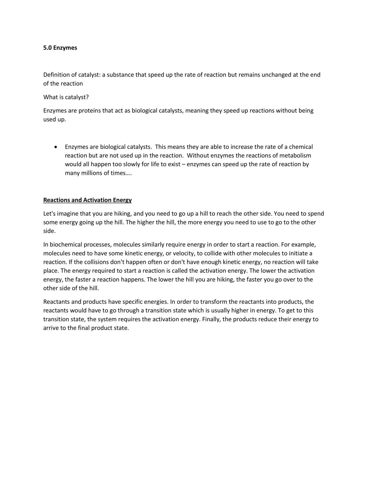 Enzymes - Page 1