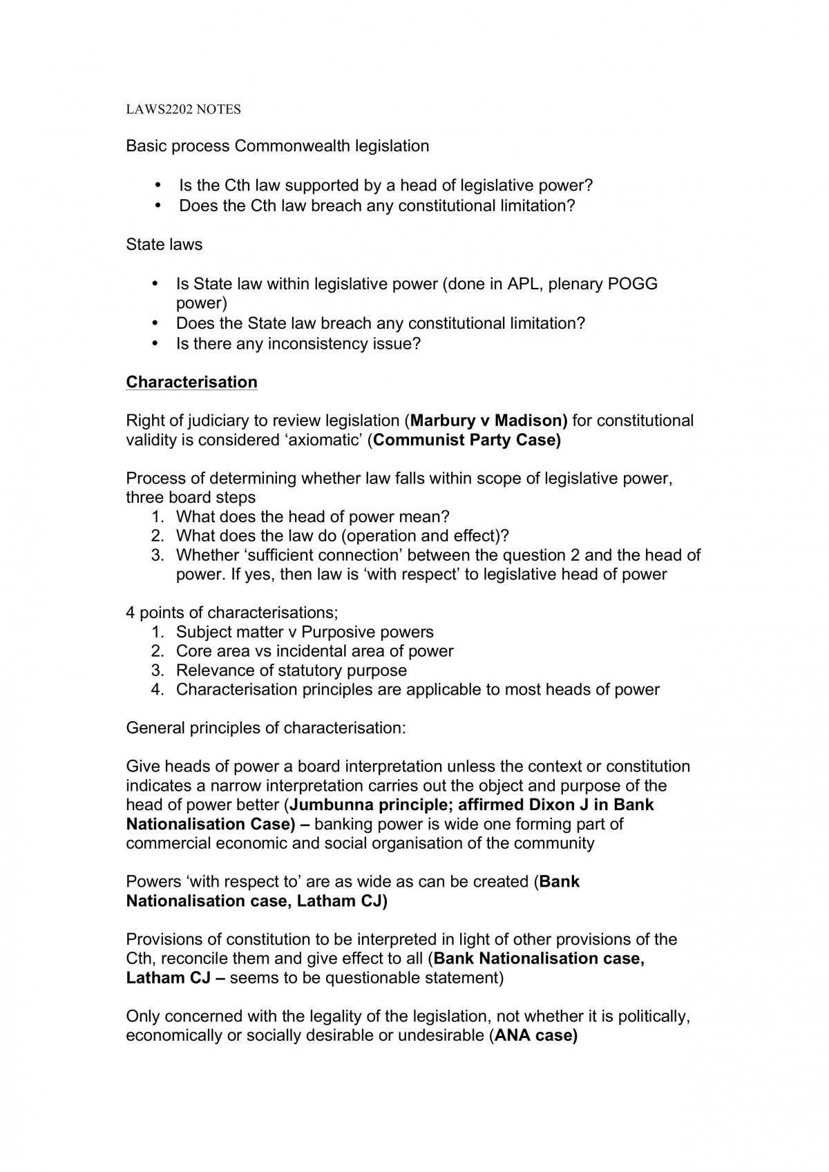 Constitutional Law  - Page 1