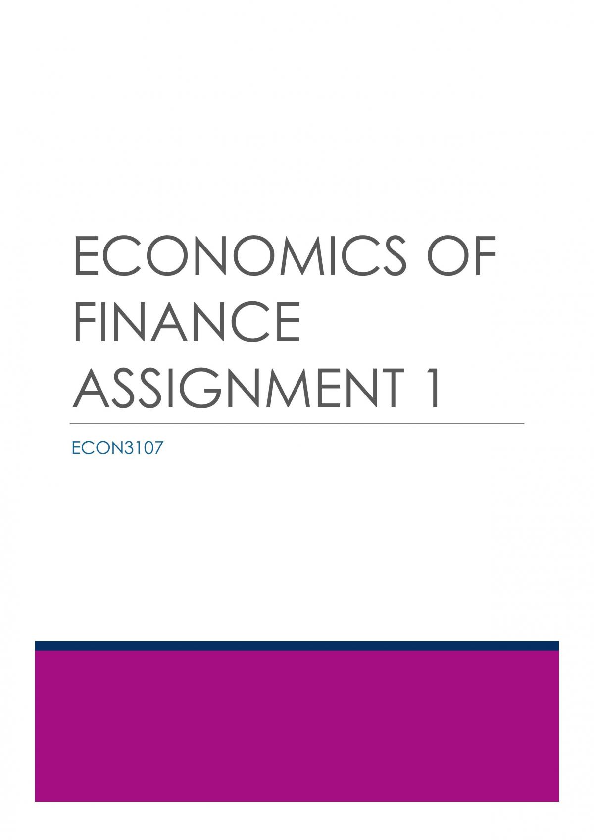 Course Assignment - Page 1