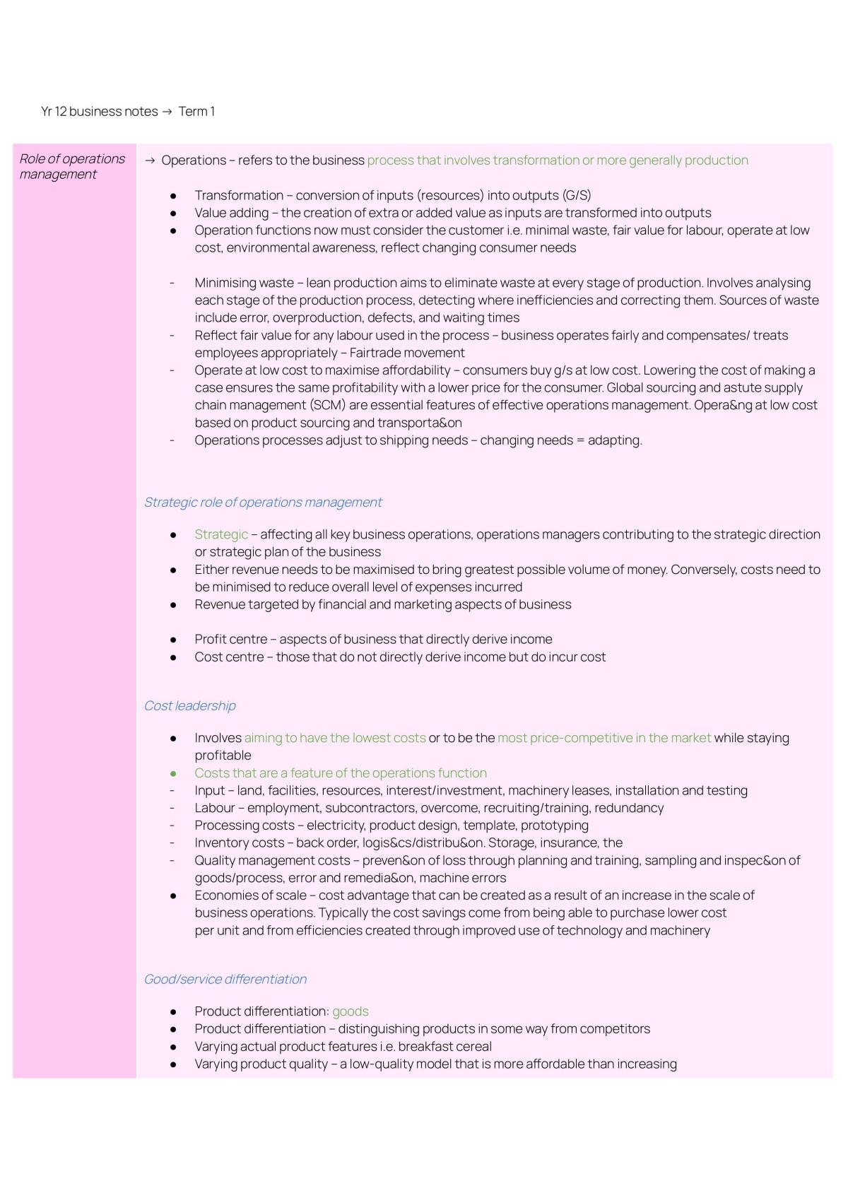 Operations Management - Page 1