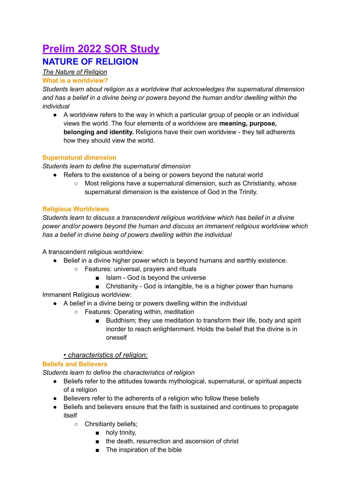 Prelim Full Study Notes Sor1 - Page 1