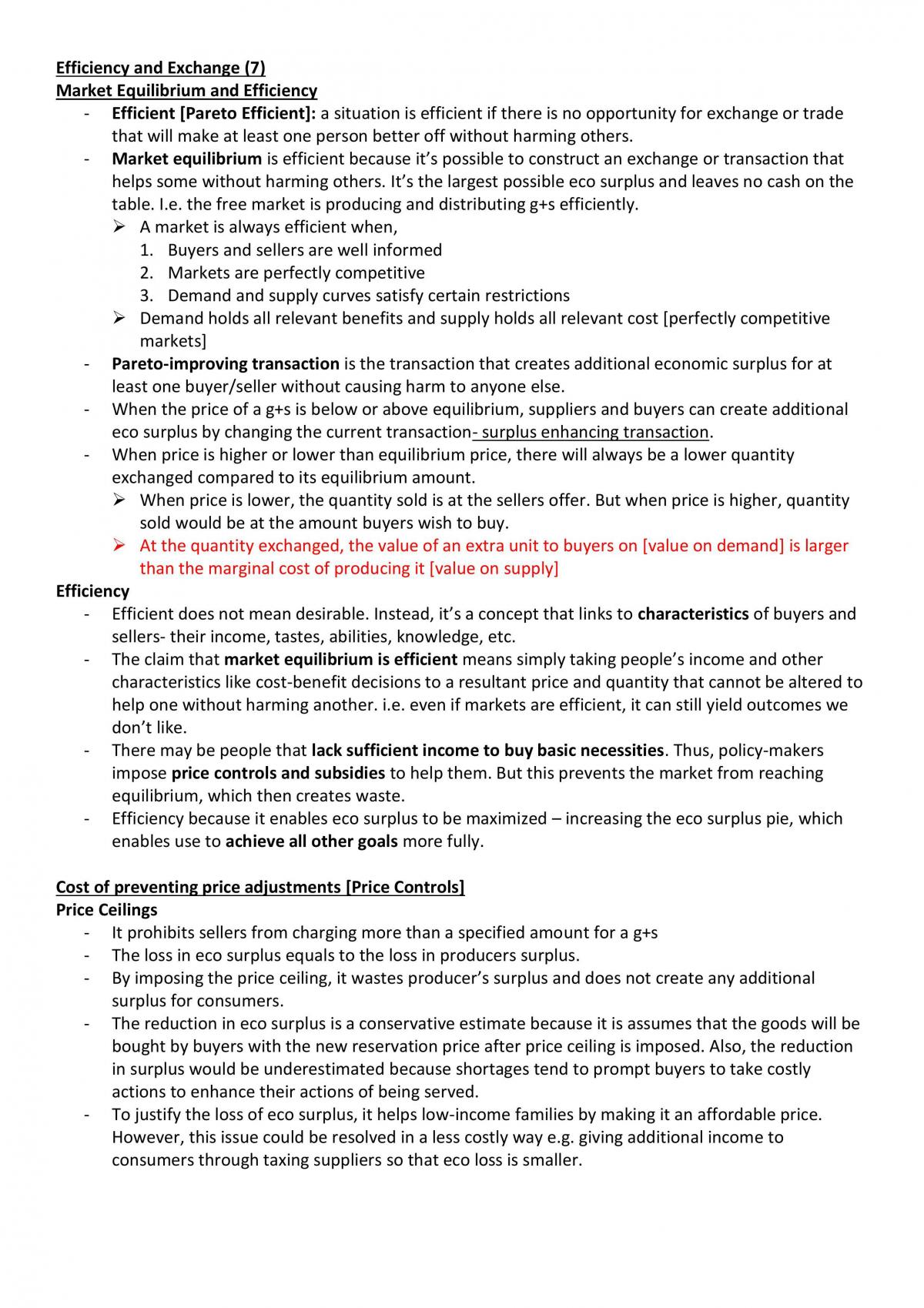 ECON 1101 Notes for Chapter 7&8 - Page 1