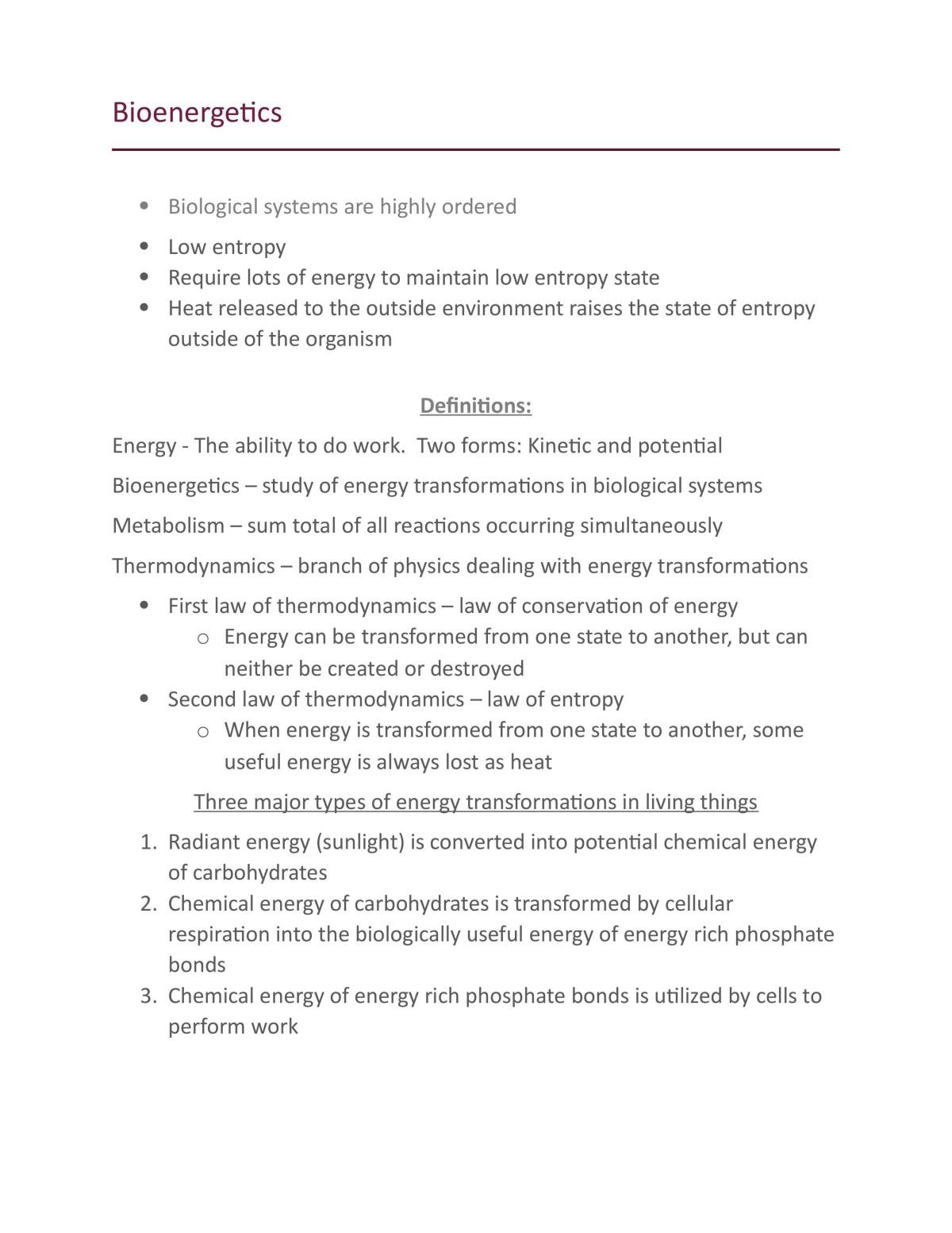 The Nature of Life Study Guide - Page 1