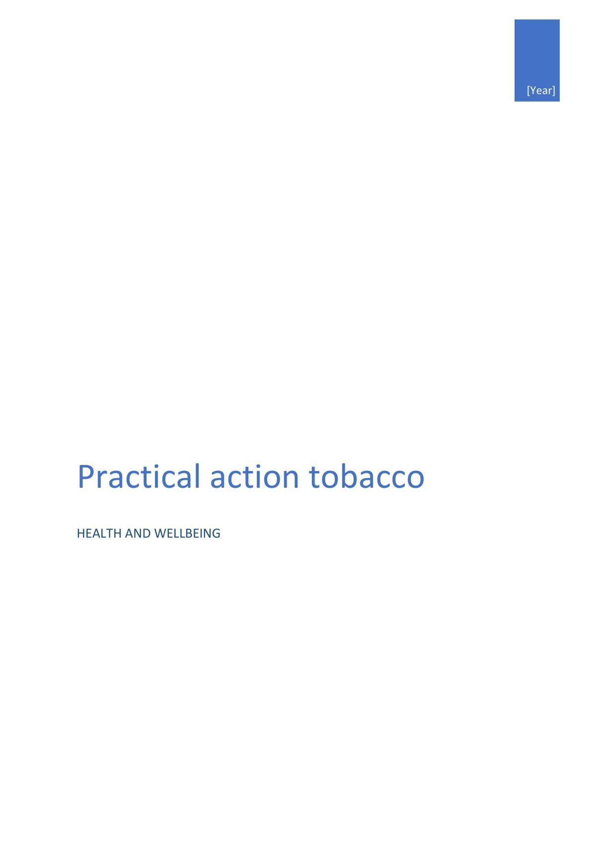 Practical Action Tobacco - Page 1