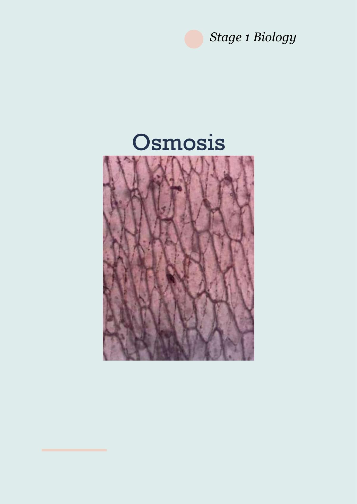 Osmosis - Page 1