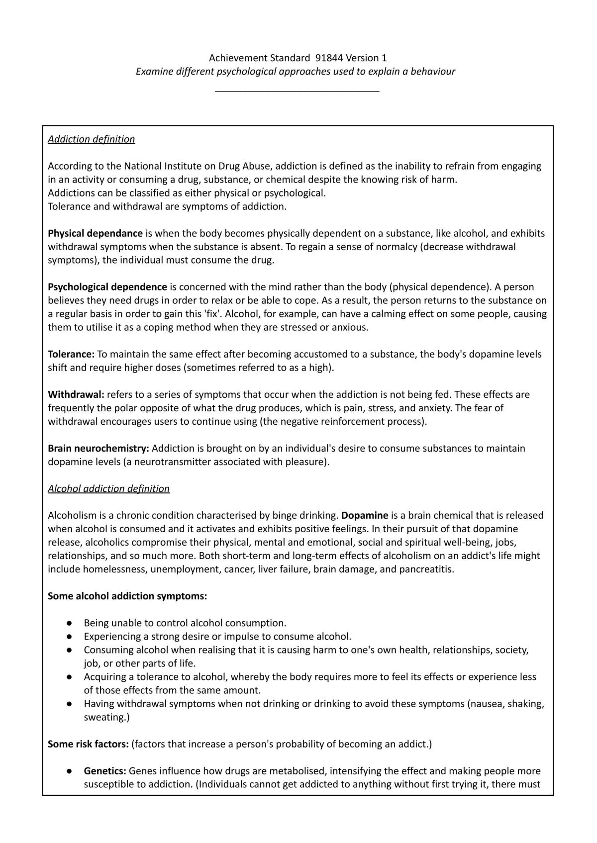 AS 91844- Approaches  - Page 1