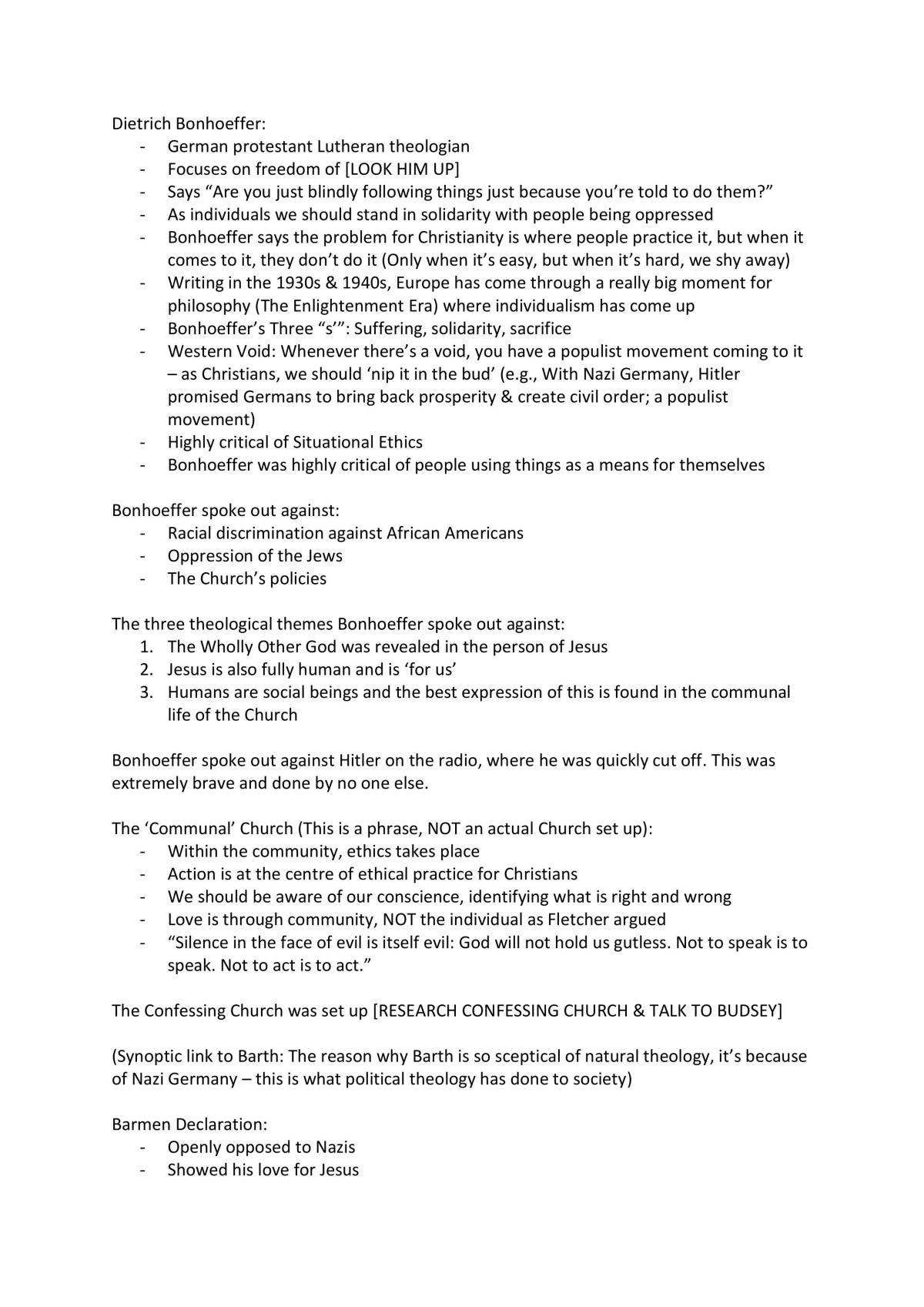 Christian Morals Study Notes - Page 1