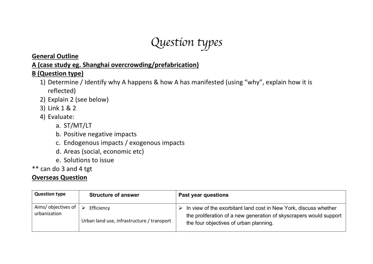 RE1701 Question types - Page 1