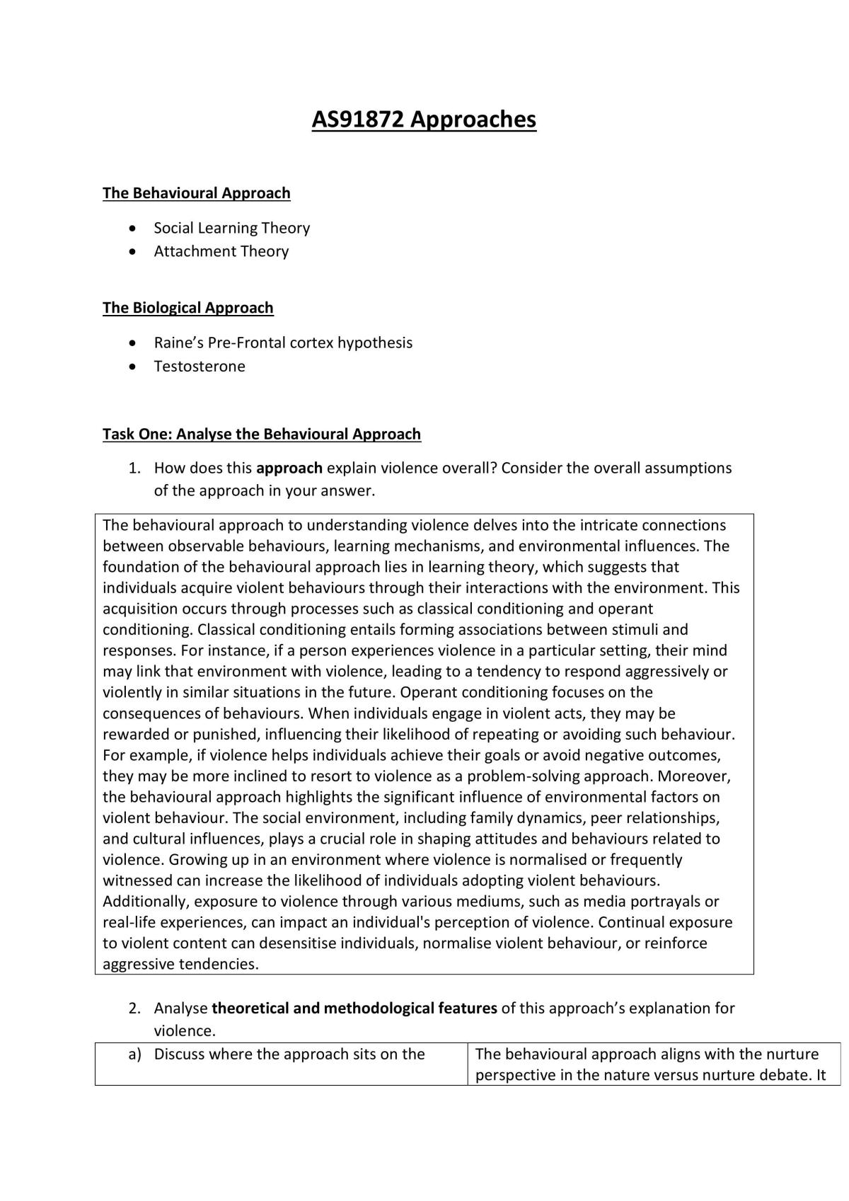 AS91872 Approaches - Page 1