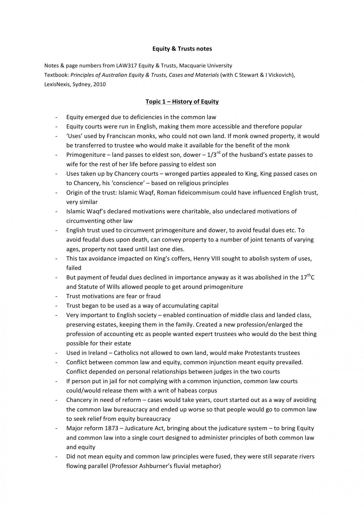 Steph's Equity Notes - Page 1