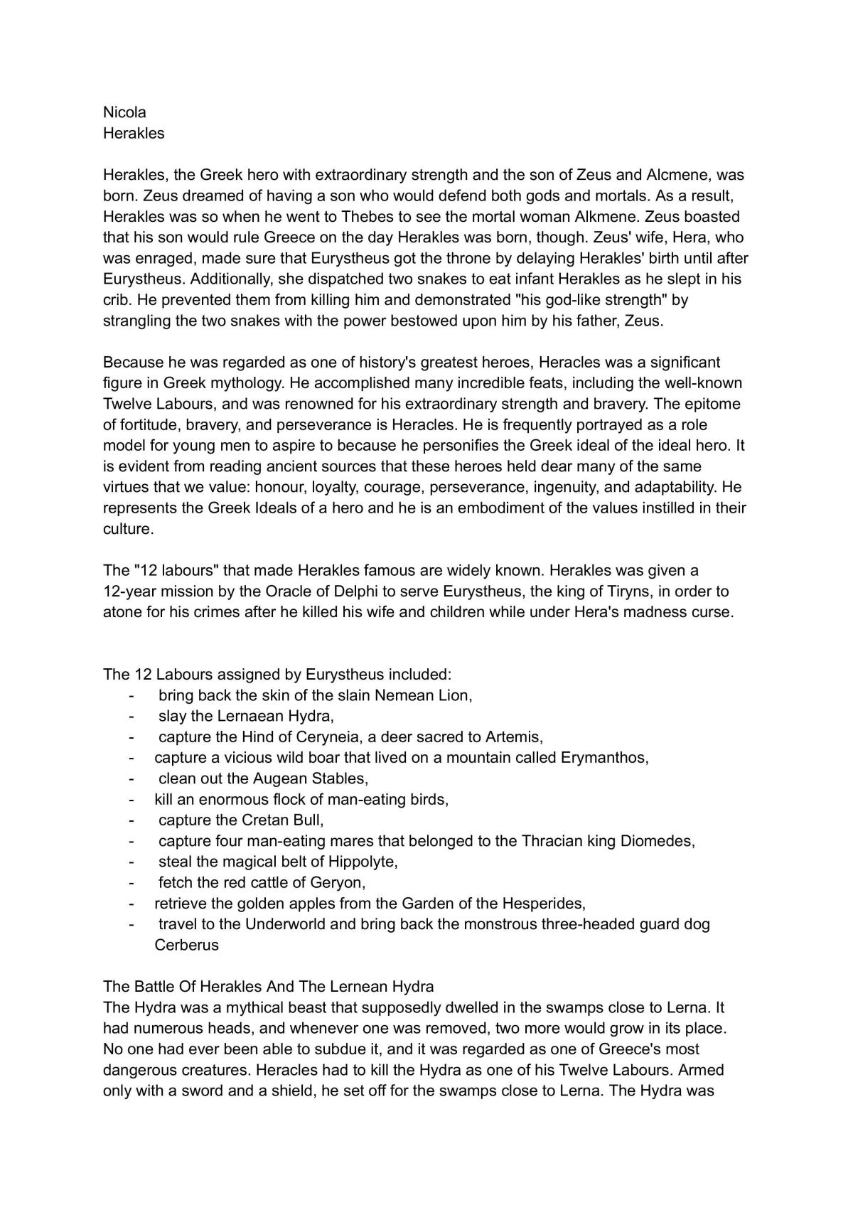 Herakles Cultures across time  - Page 1