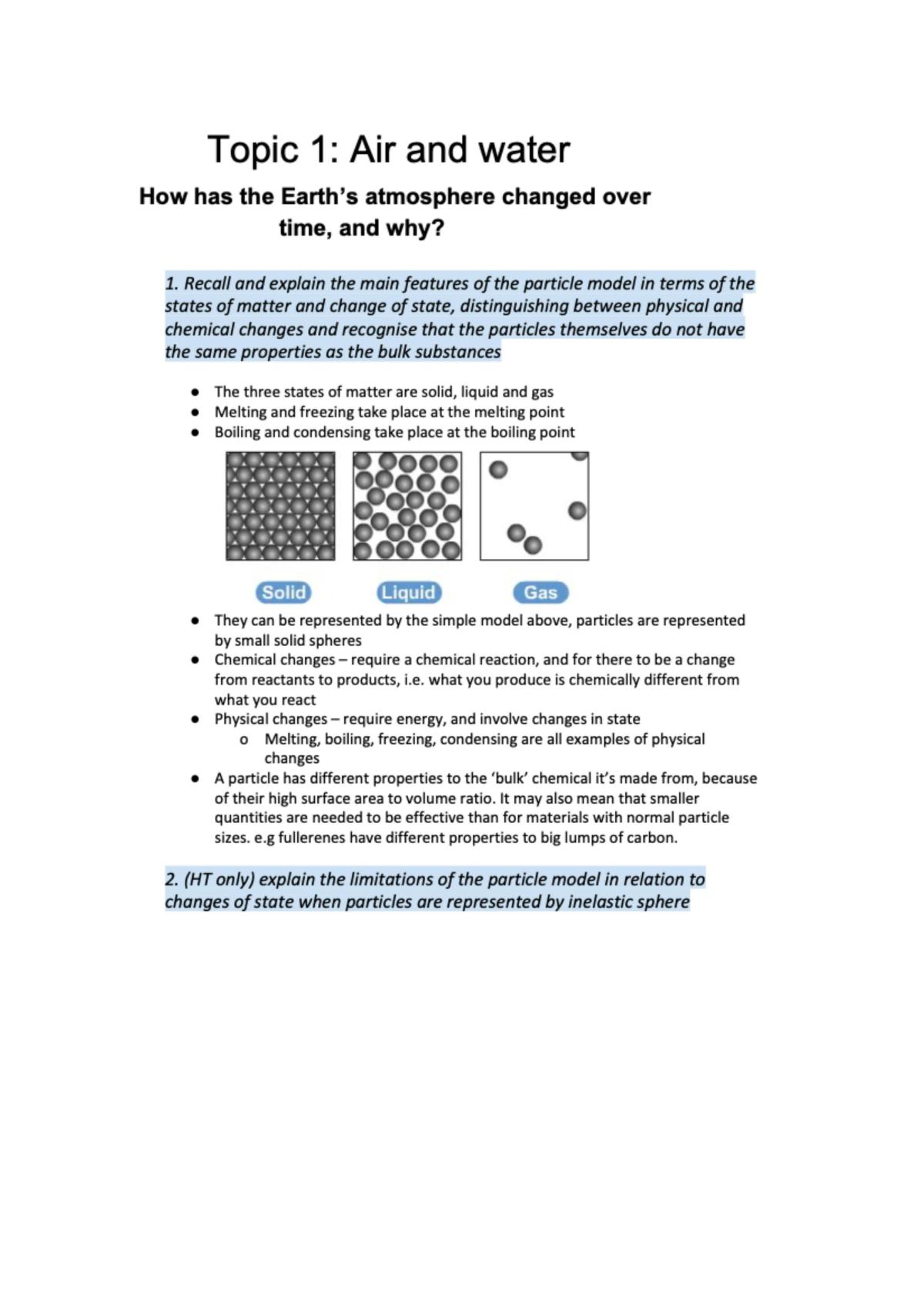 NCEA level 2 Chemistry complete study notes - Page 1