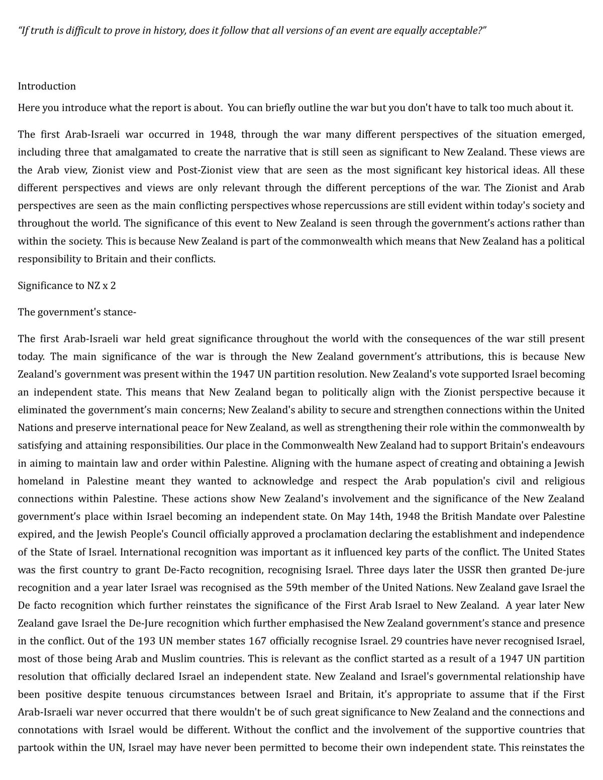 AS91435(32) Analyse an historical event, - 3891810.2 Report Document - Page 1