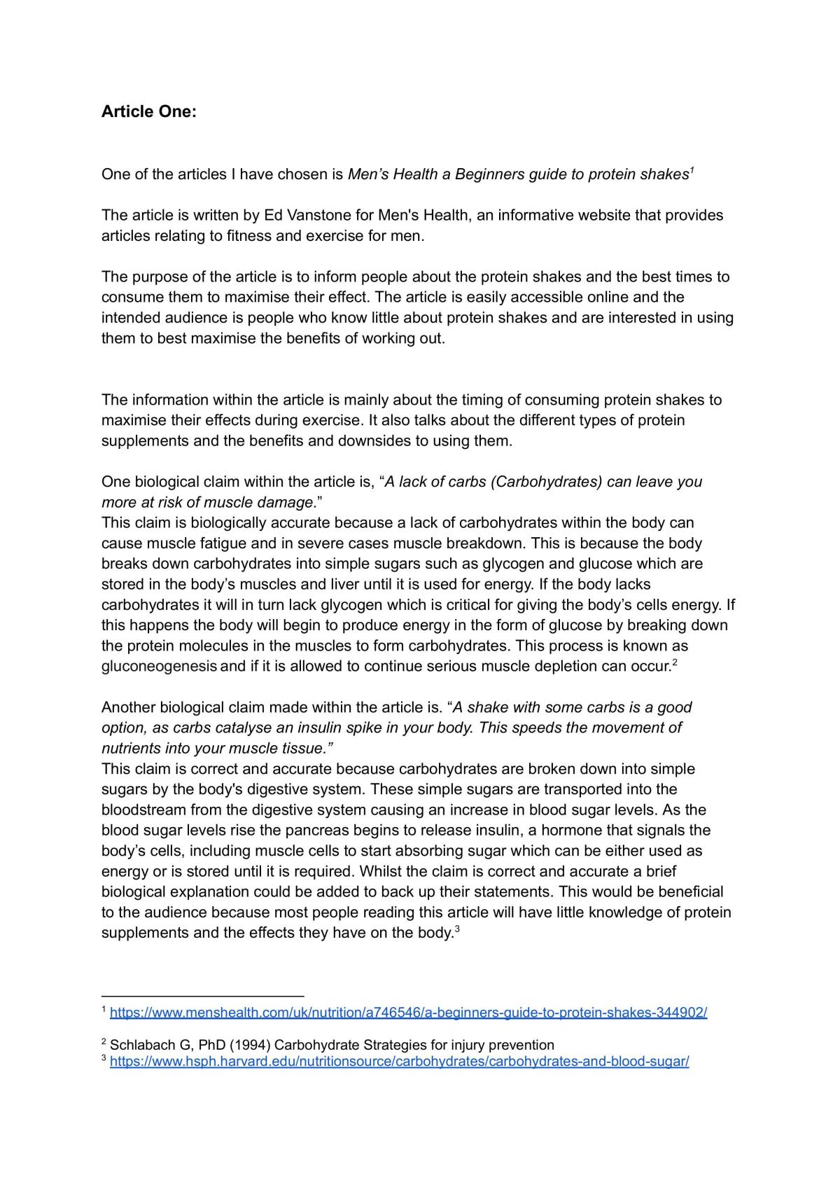 AS91154 Analyse the biological validity of information presented to the public - Page 1