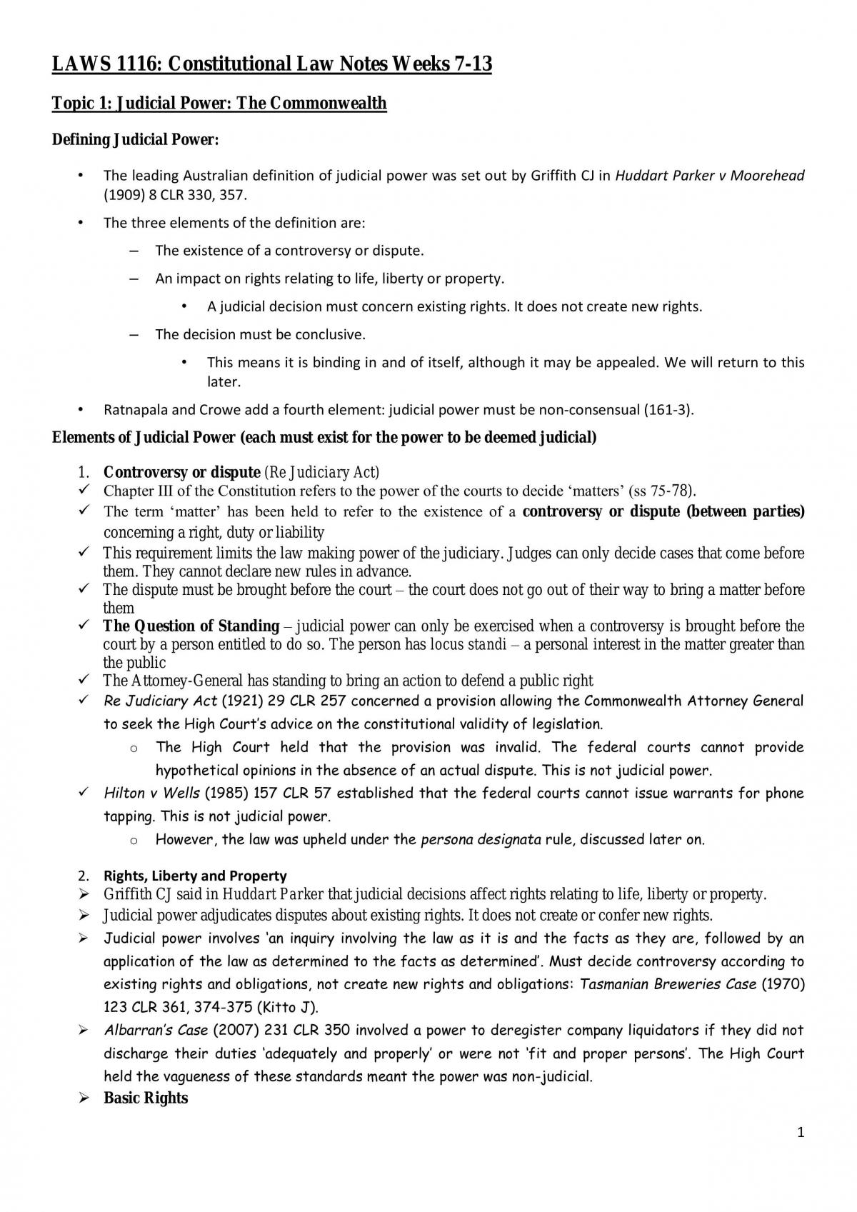 LAWS 1116  - Page 1