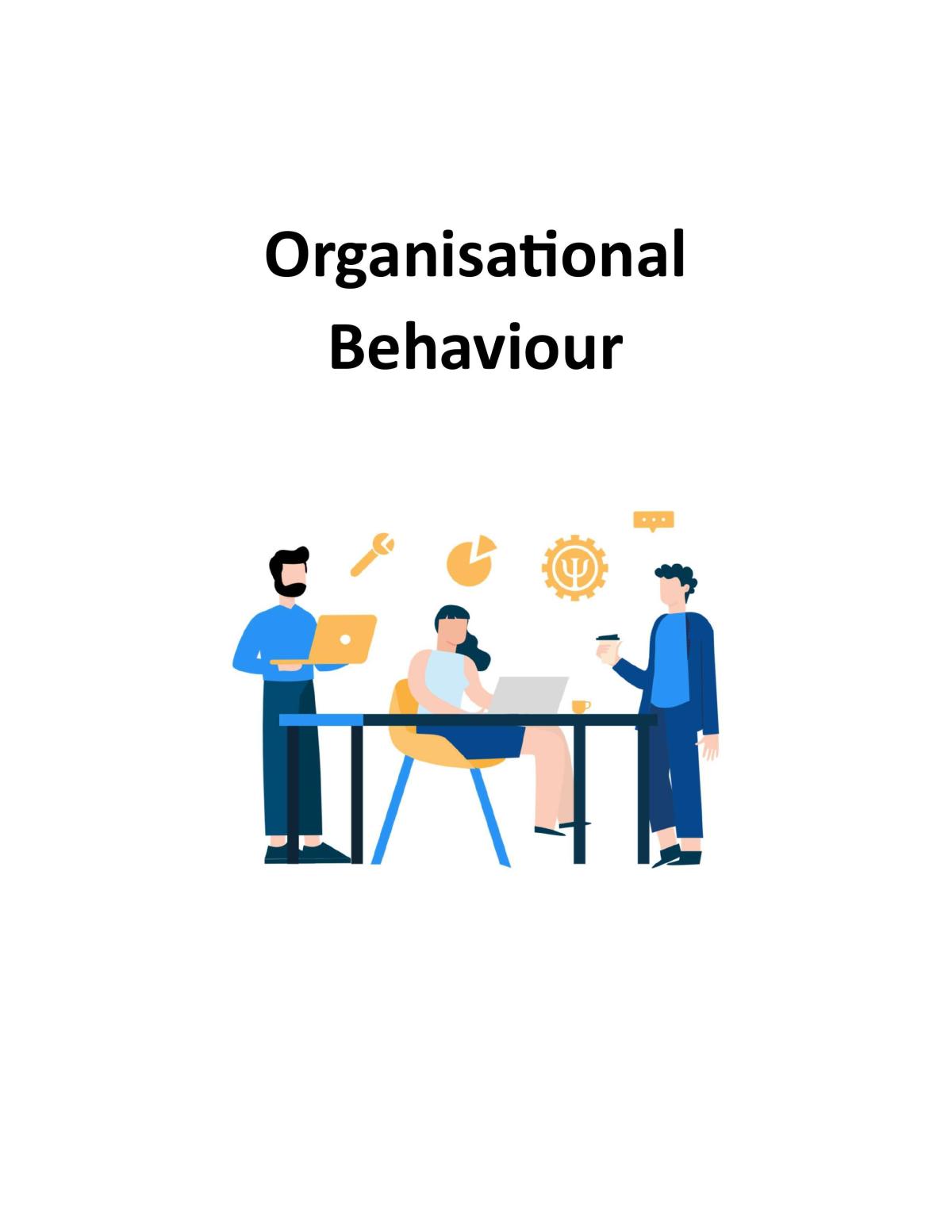 Organisational Behaviour - Page 1