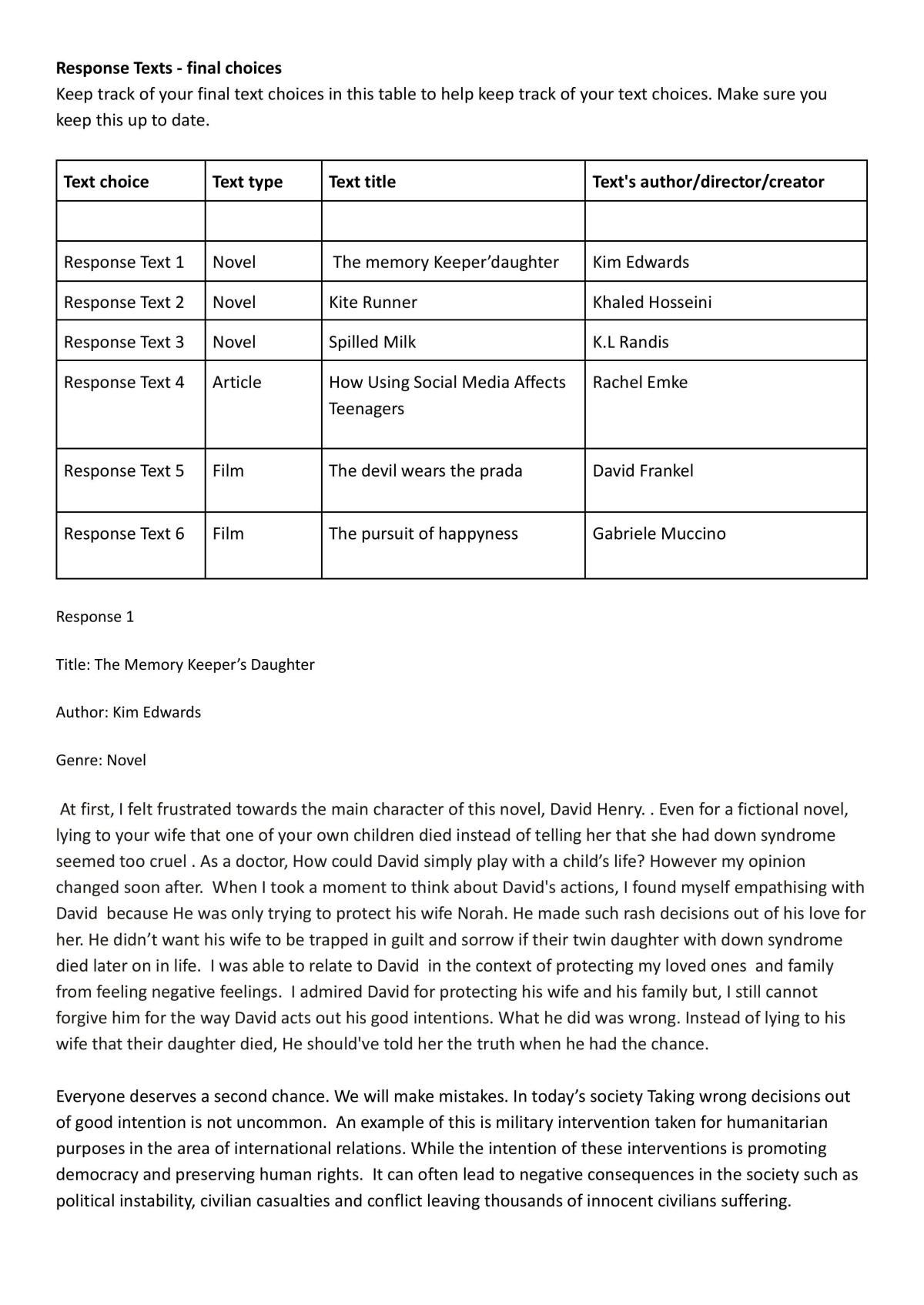 2.9 English Responses - Page 1