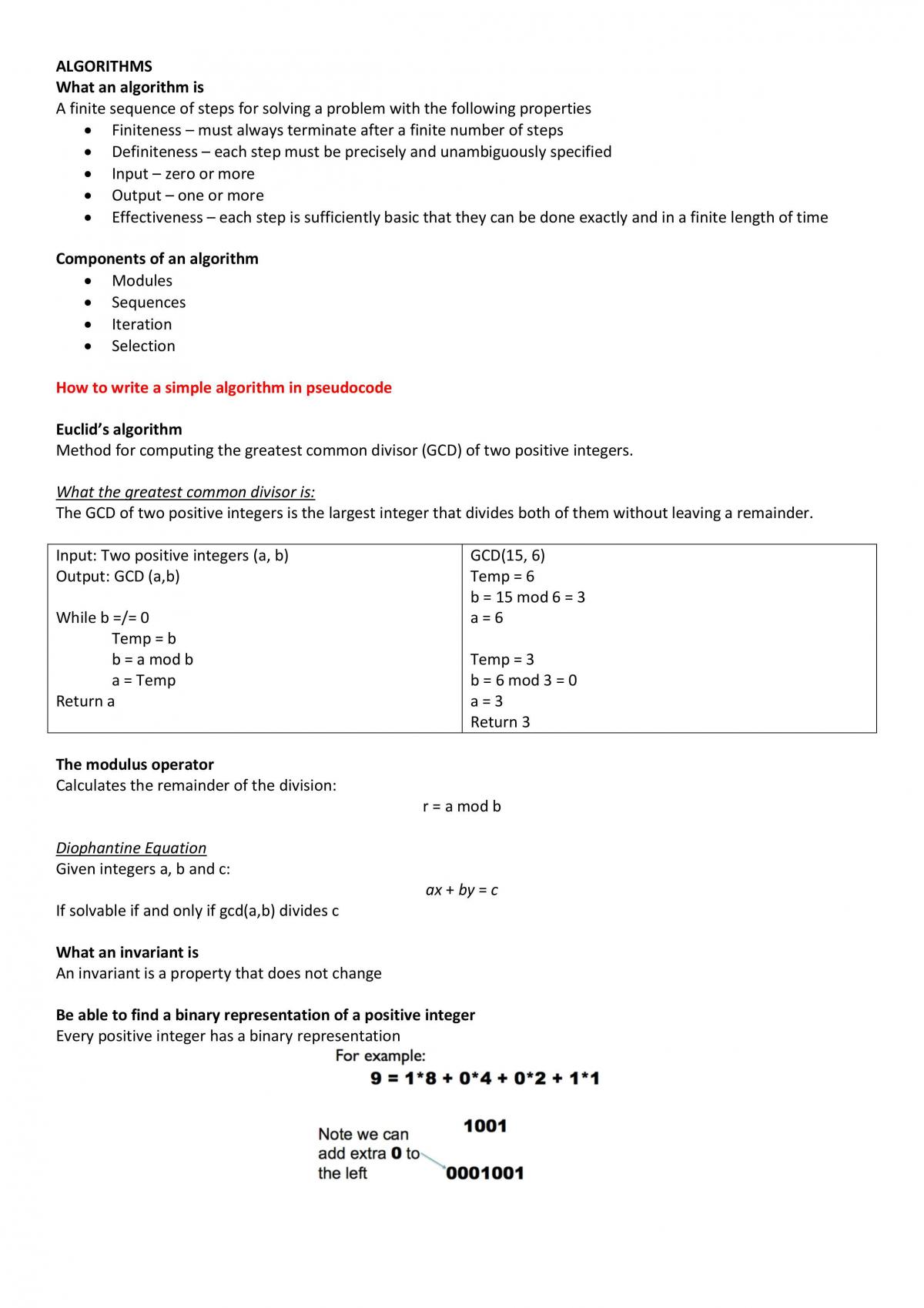 FIT1029 Complete Summary Notes - Page 1