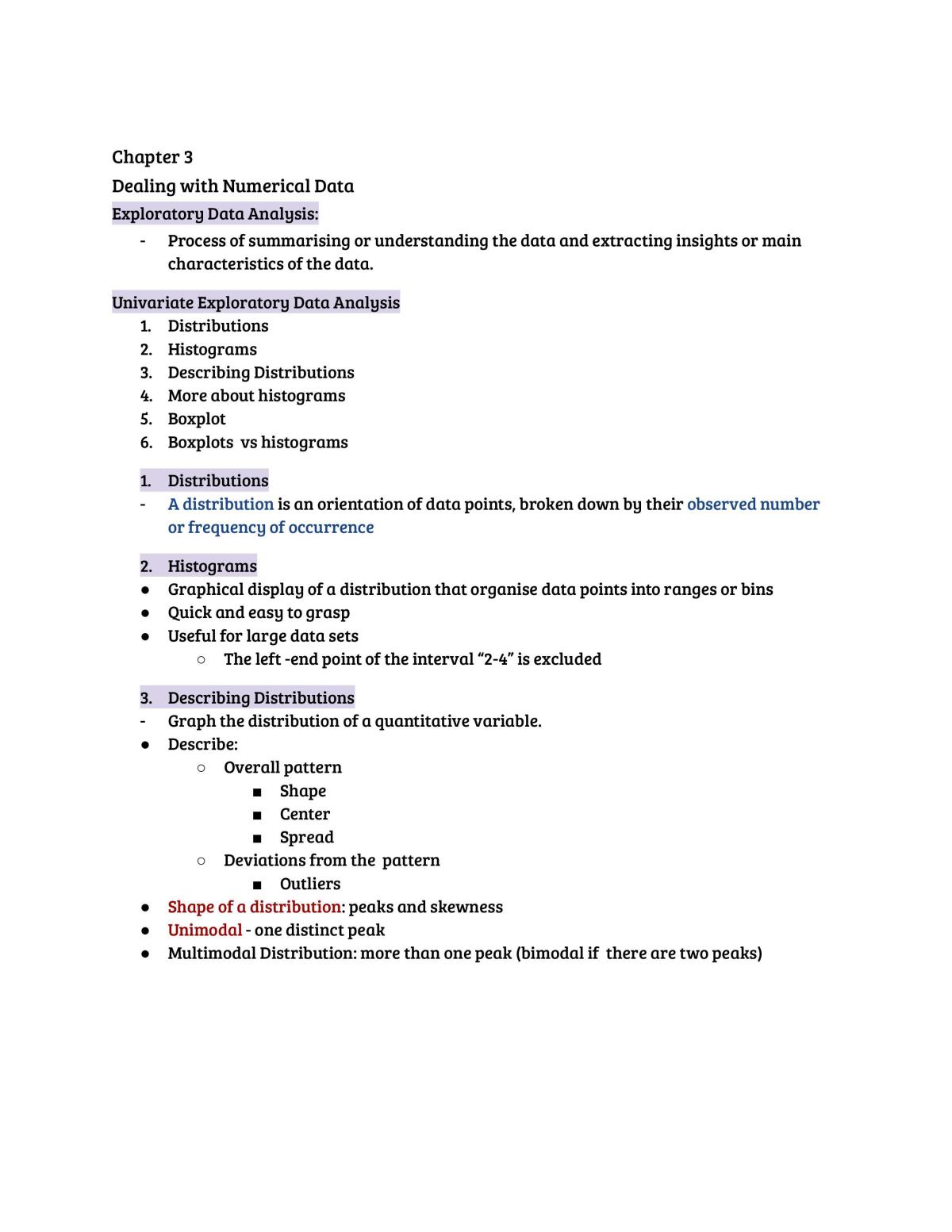 GEA Notes Chapters 3-4 - Page 1