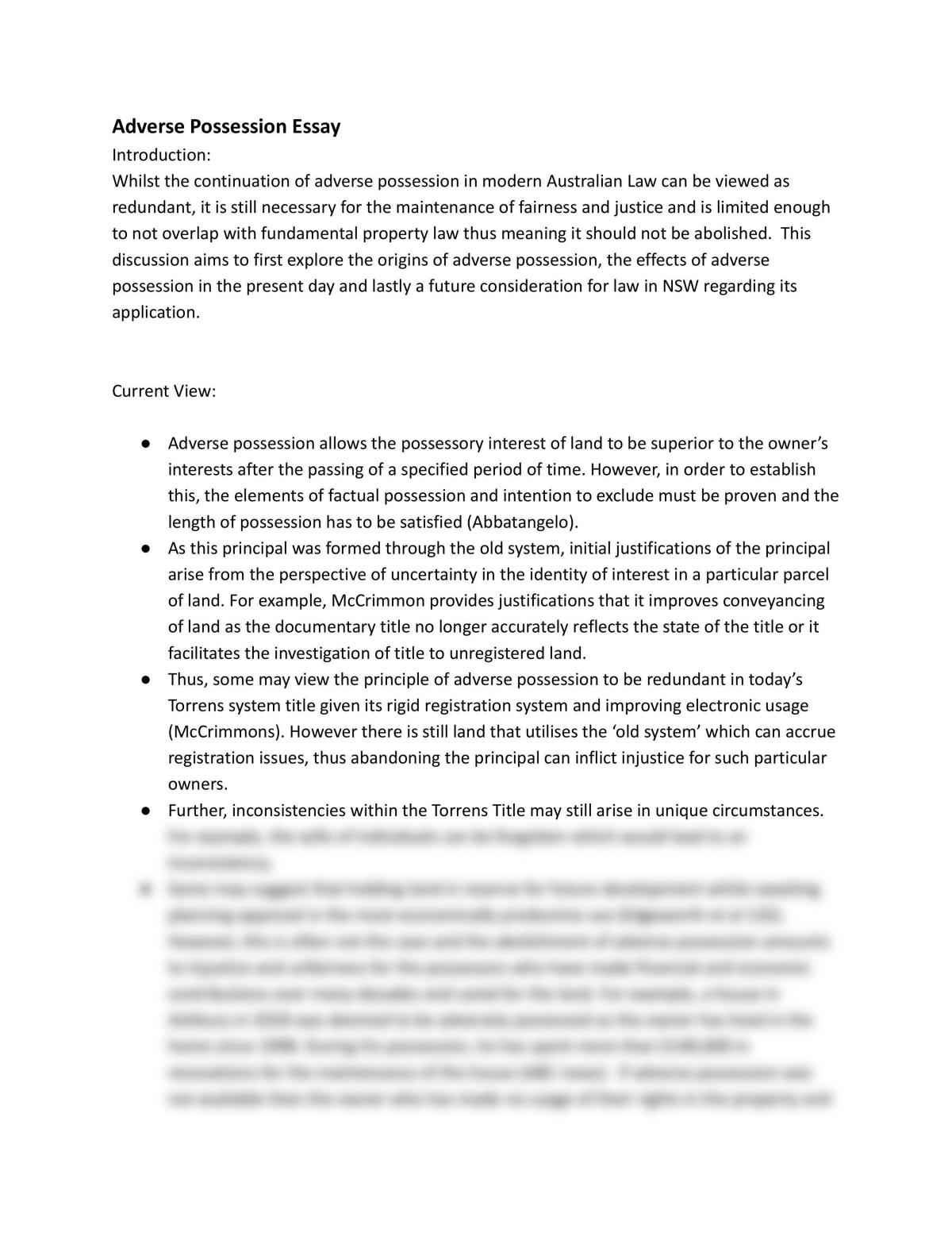 laws1150 essay plans - Page 1