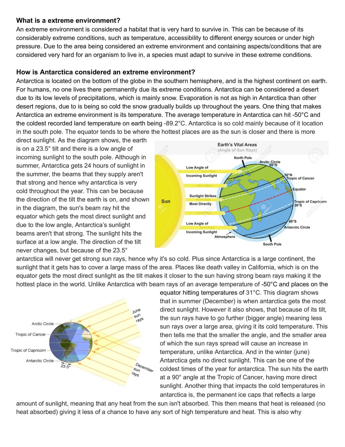 AS91190 Extreme Environments - Page 1